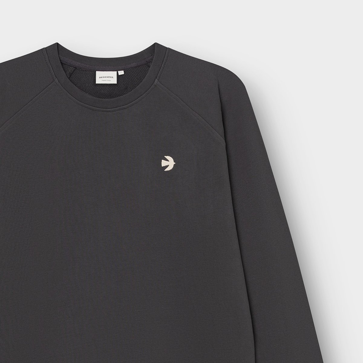 Sweatshirt Malmoe Bird Symbol Charcoal