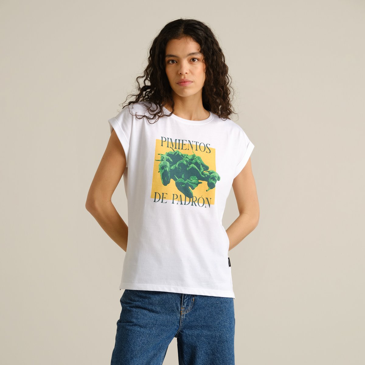 T-shirt Visby Pimientos White