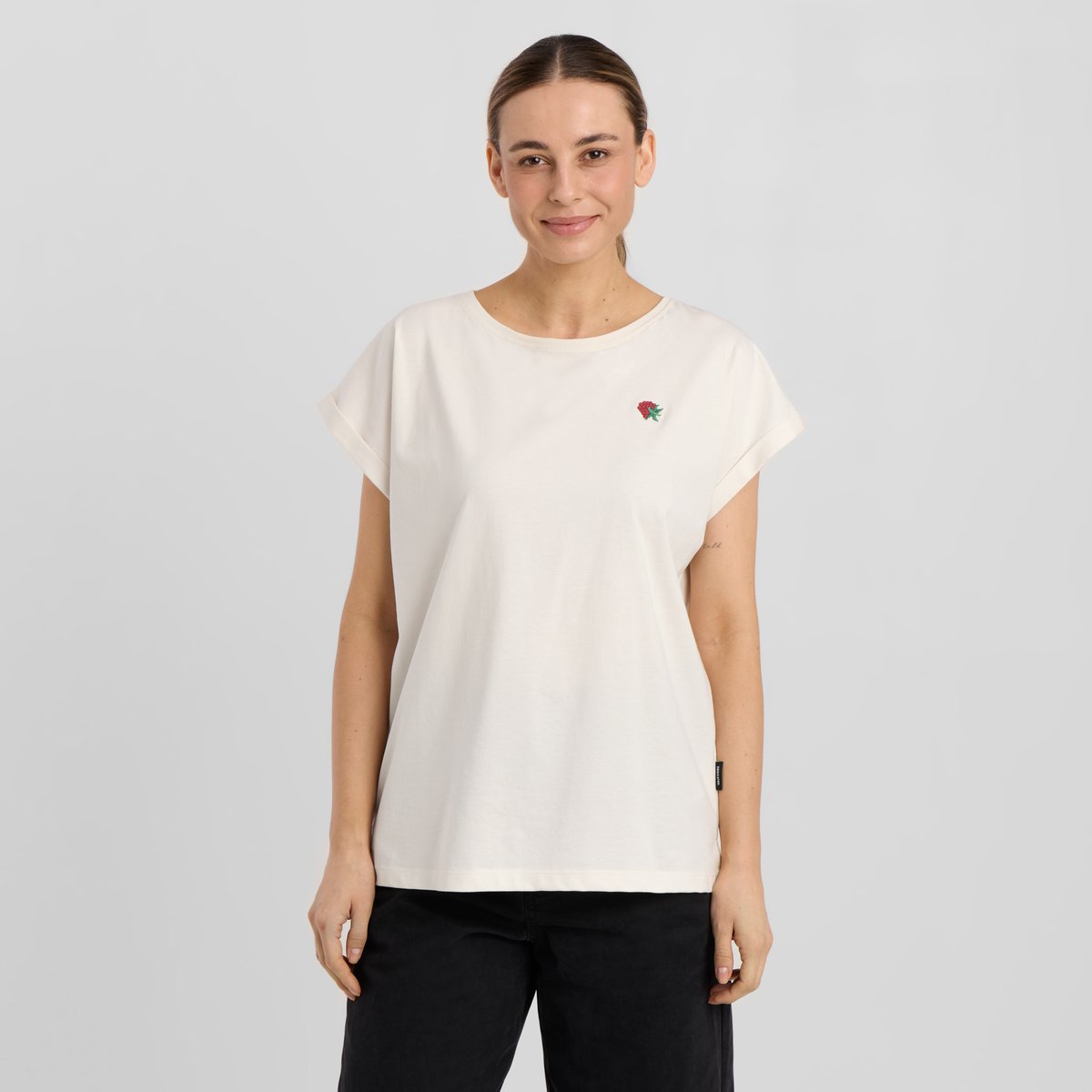 T-shirt Visby Raspberry Off-White