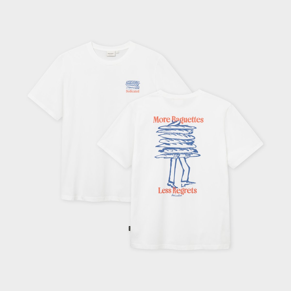 T-shirt Stockholm Baguettes Regrets White