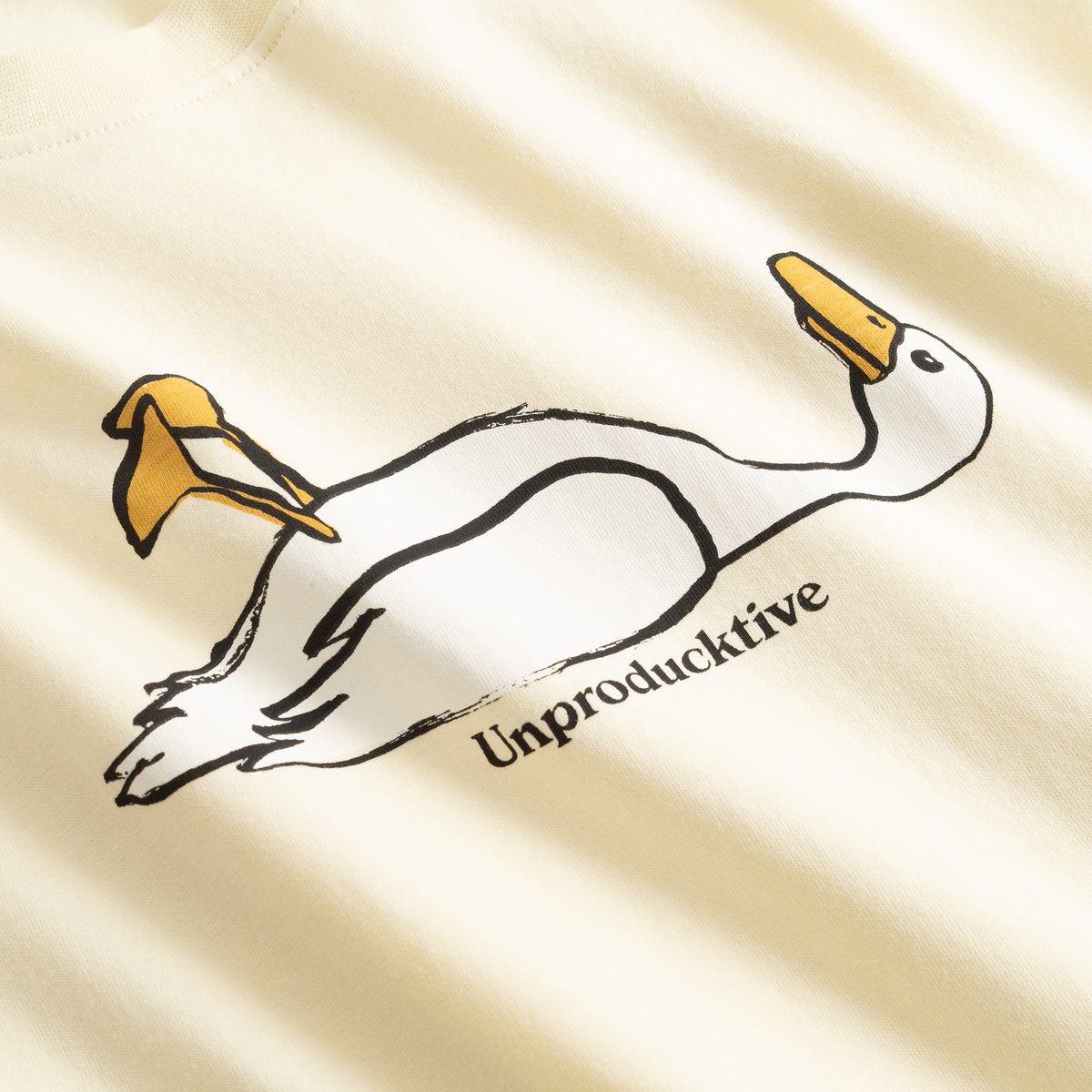 T-shirt Stockholm Unproducktive Transparent Yellow