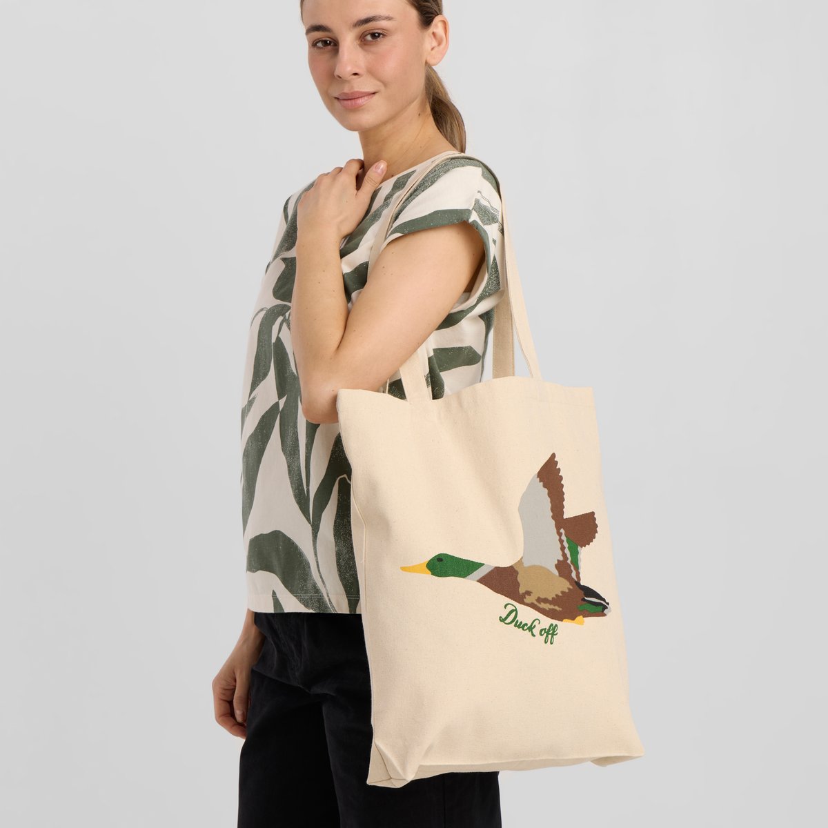 Tote Bag Torekov Duck Off Off-White