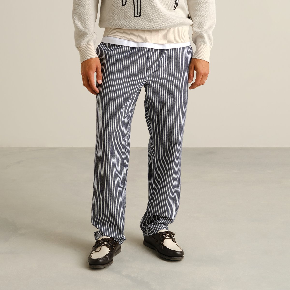 Pants Borrby Work Stripe Blue