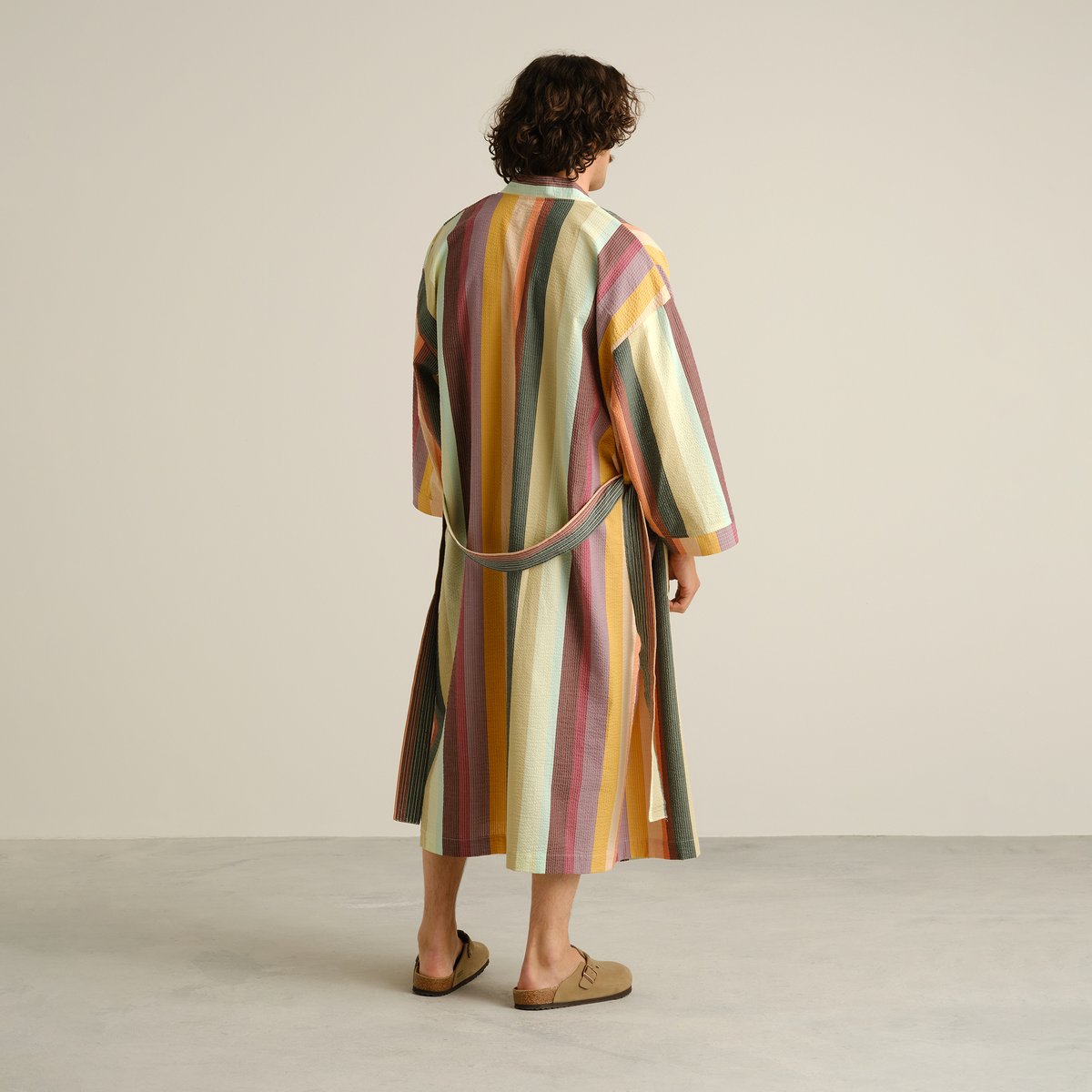 Glabo Bathrobe Sunset Stripe
