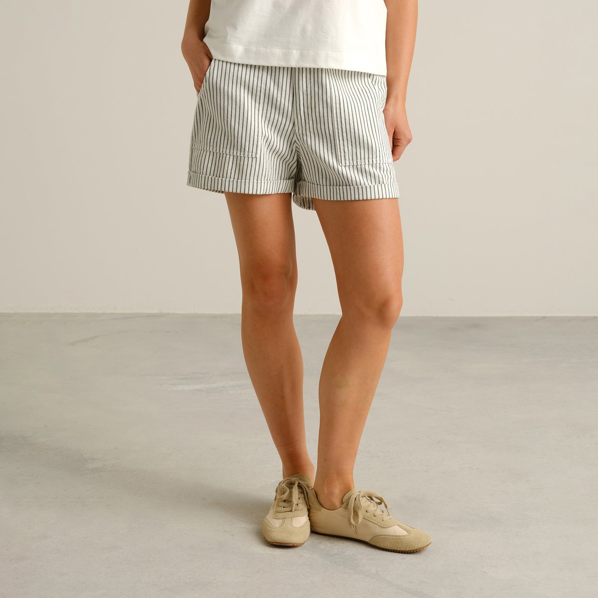 Shorts Vedum Work Stripe Forest Green