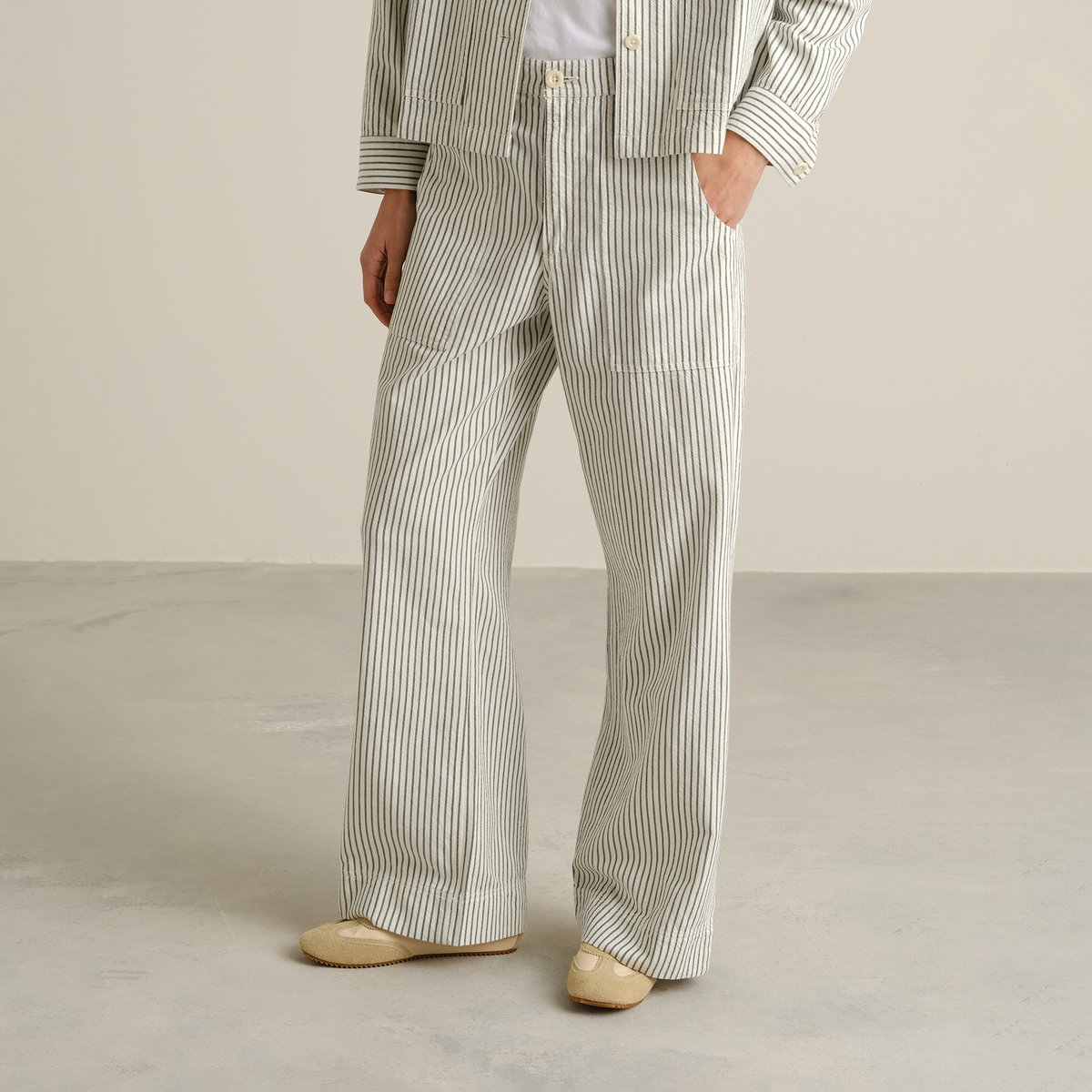 Workwear Pants Vara Work Stripe Forest Green