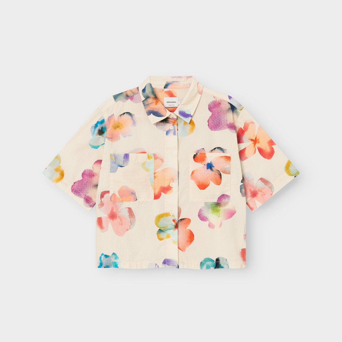 Shirt Grundvik Flower Cut Egg White
