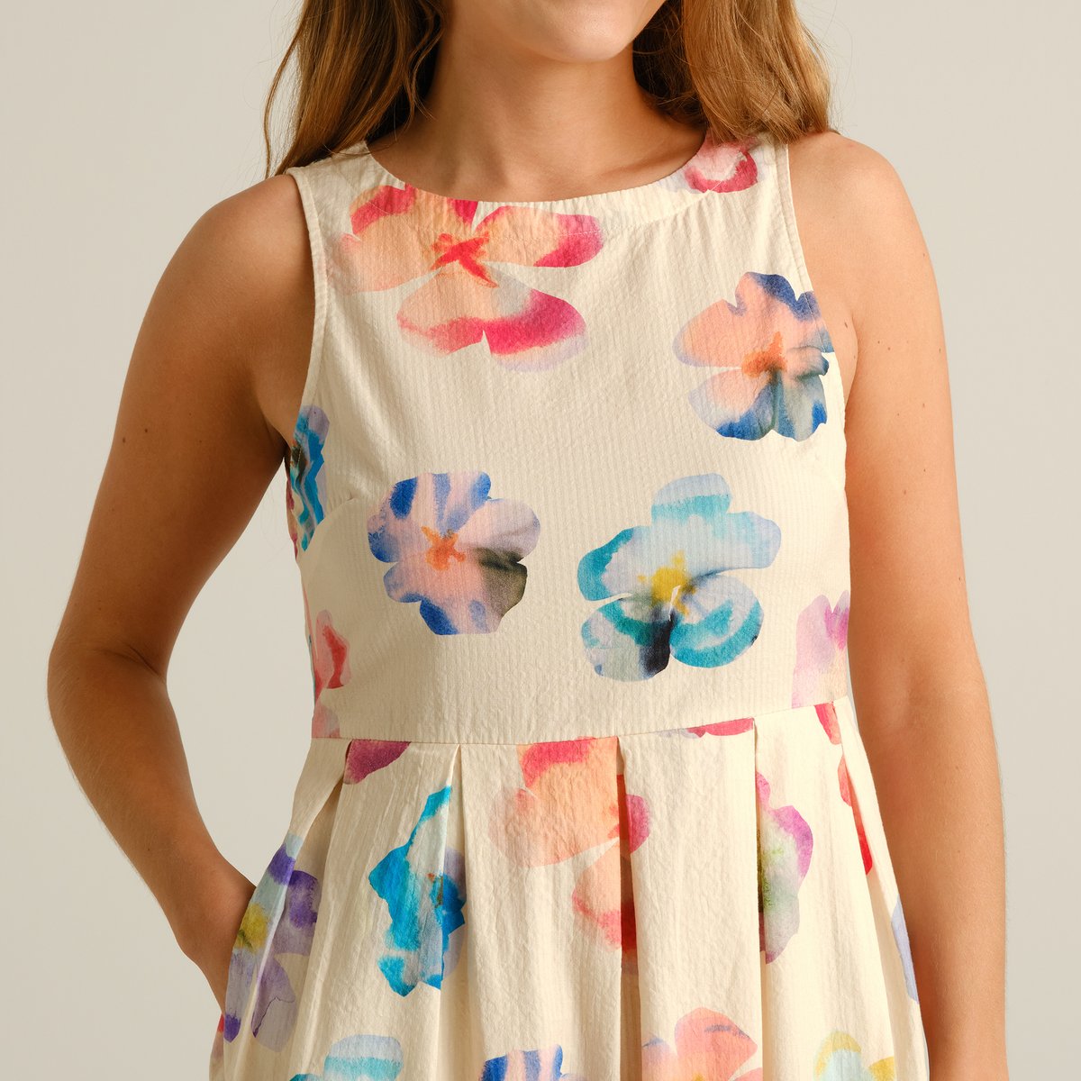 Dress Vallsta Flower Cut Egg White