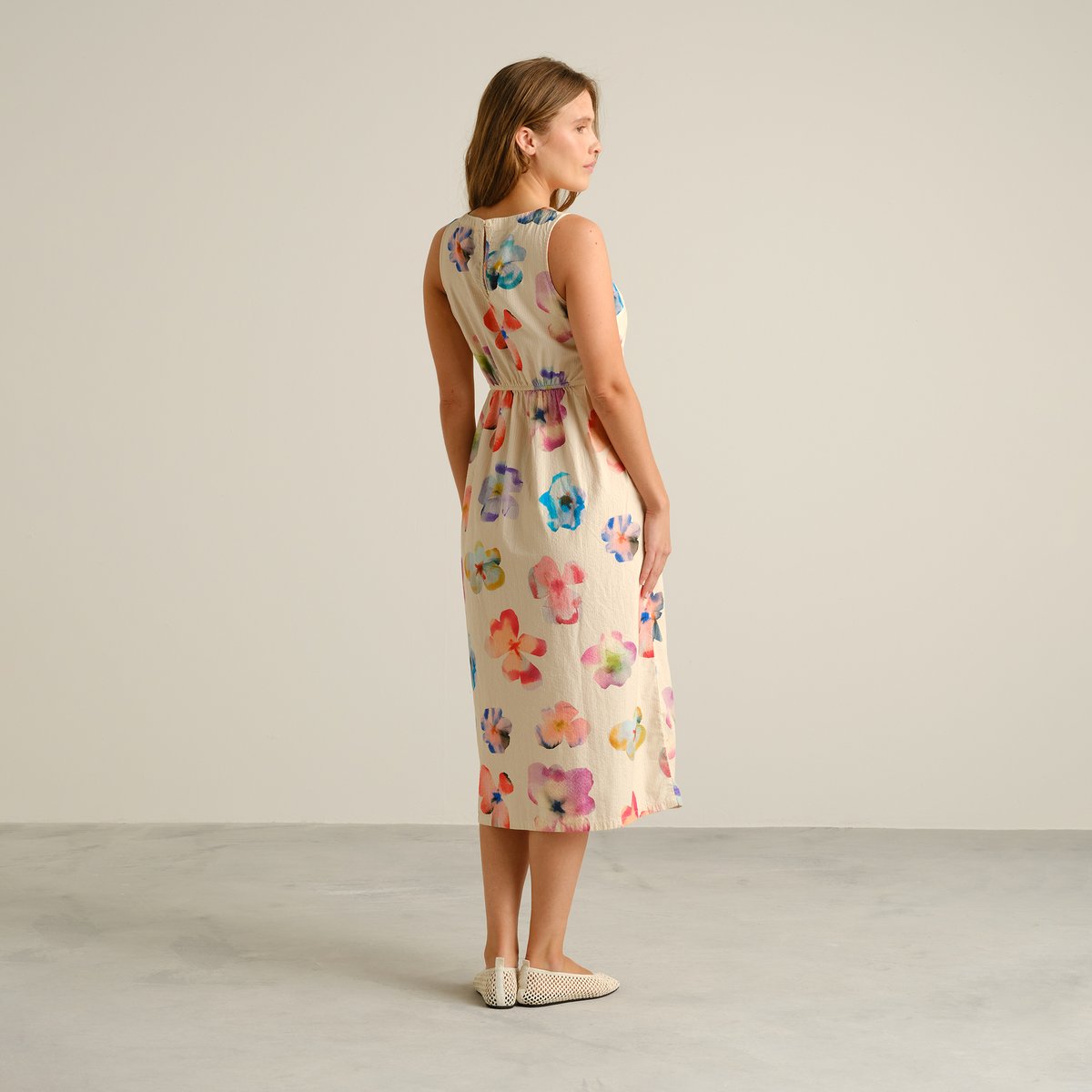Dress Vallsta Flower Cut Egg White