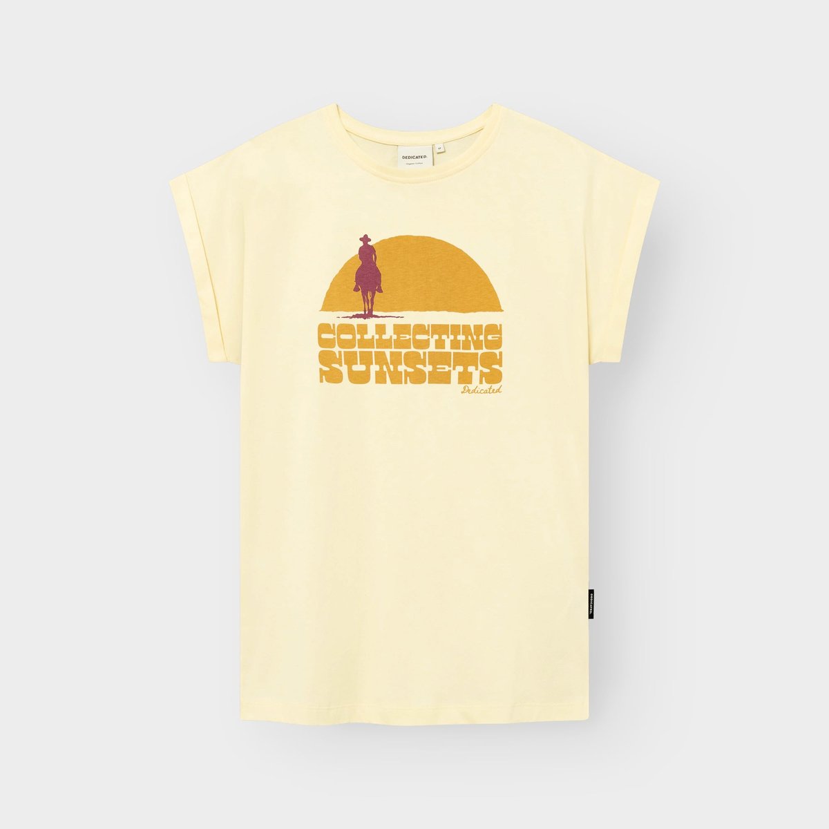 T-shirt Visby Collecting Sunsets Yellow