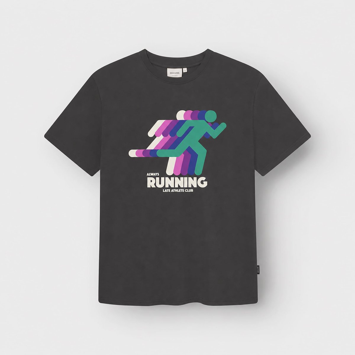 T-shirt Stockholm Running Late Charcoal