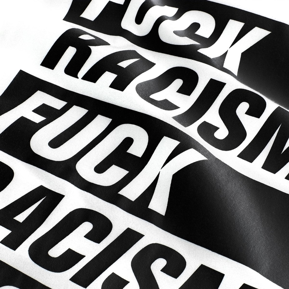 T-shirt Stockholm Fuck Racism White