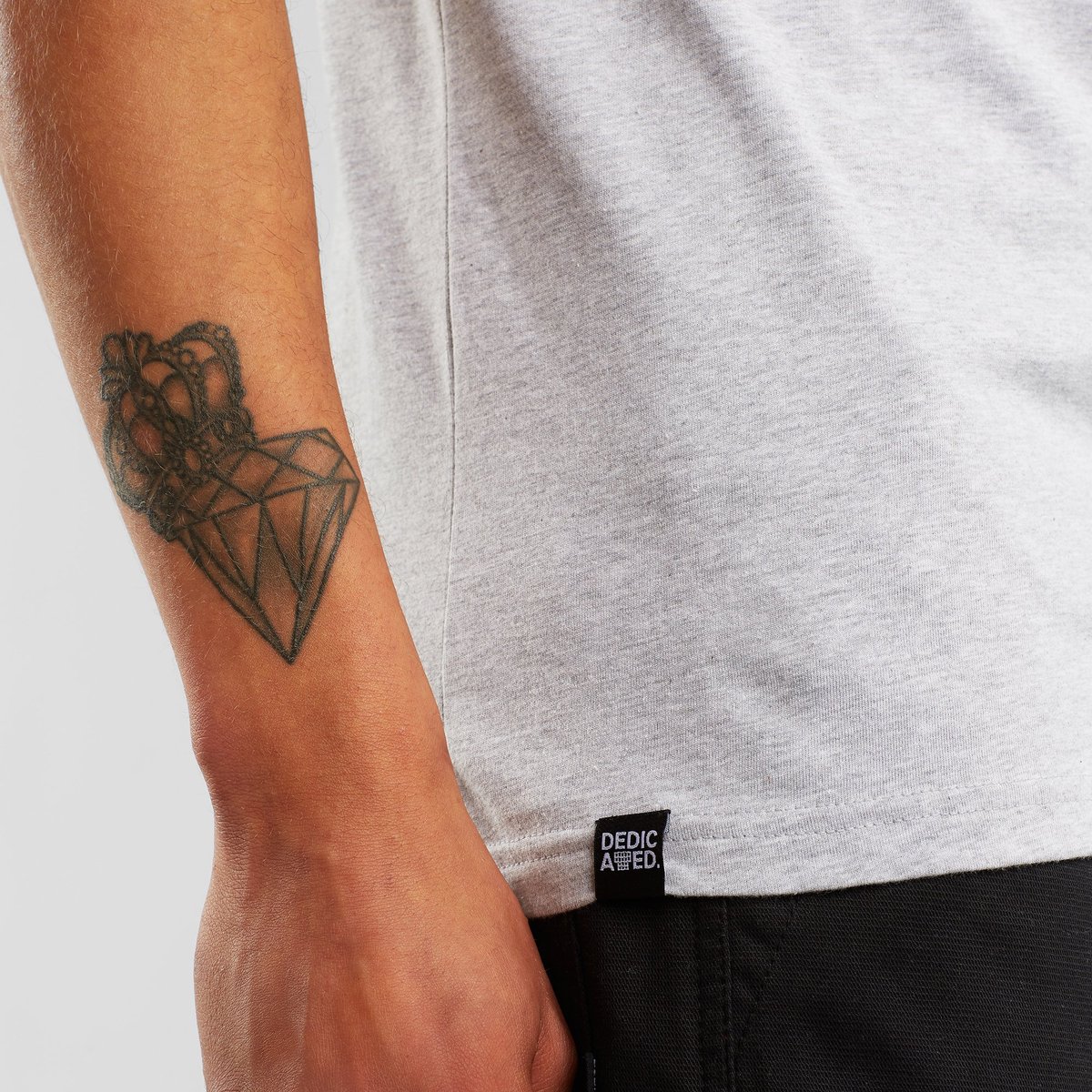 T-shirt Stockholm Base Grey Melange