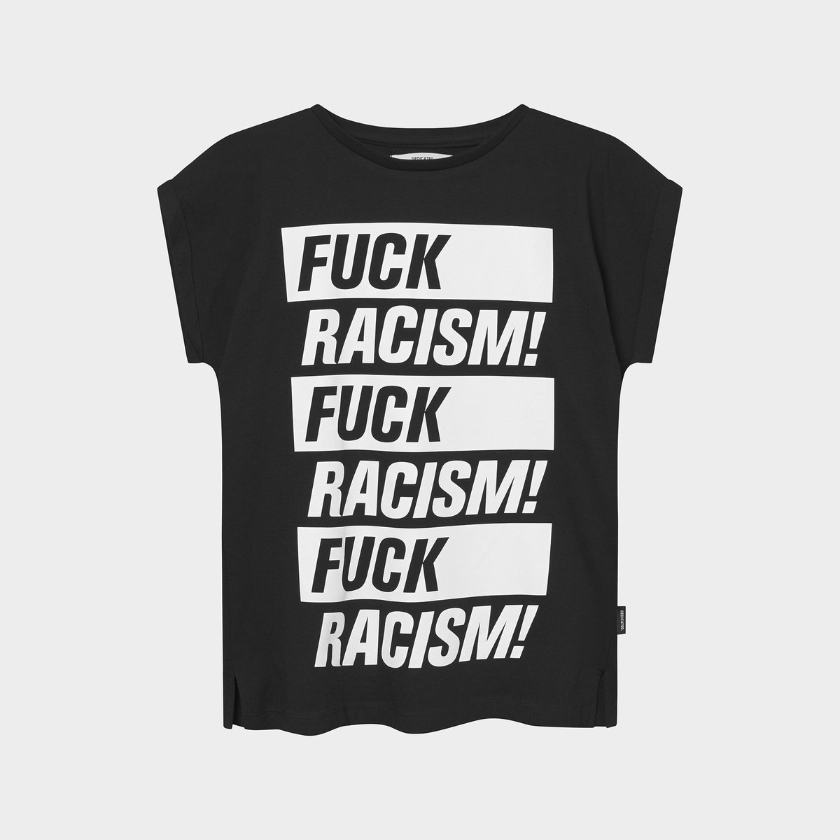 T-shirt Visby Fuck Racism Black