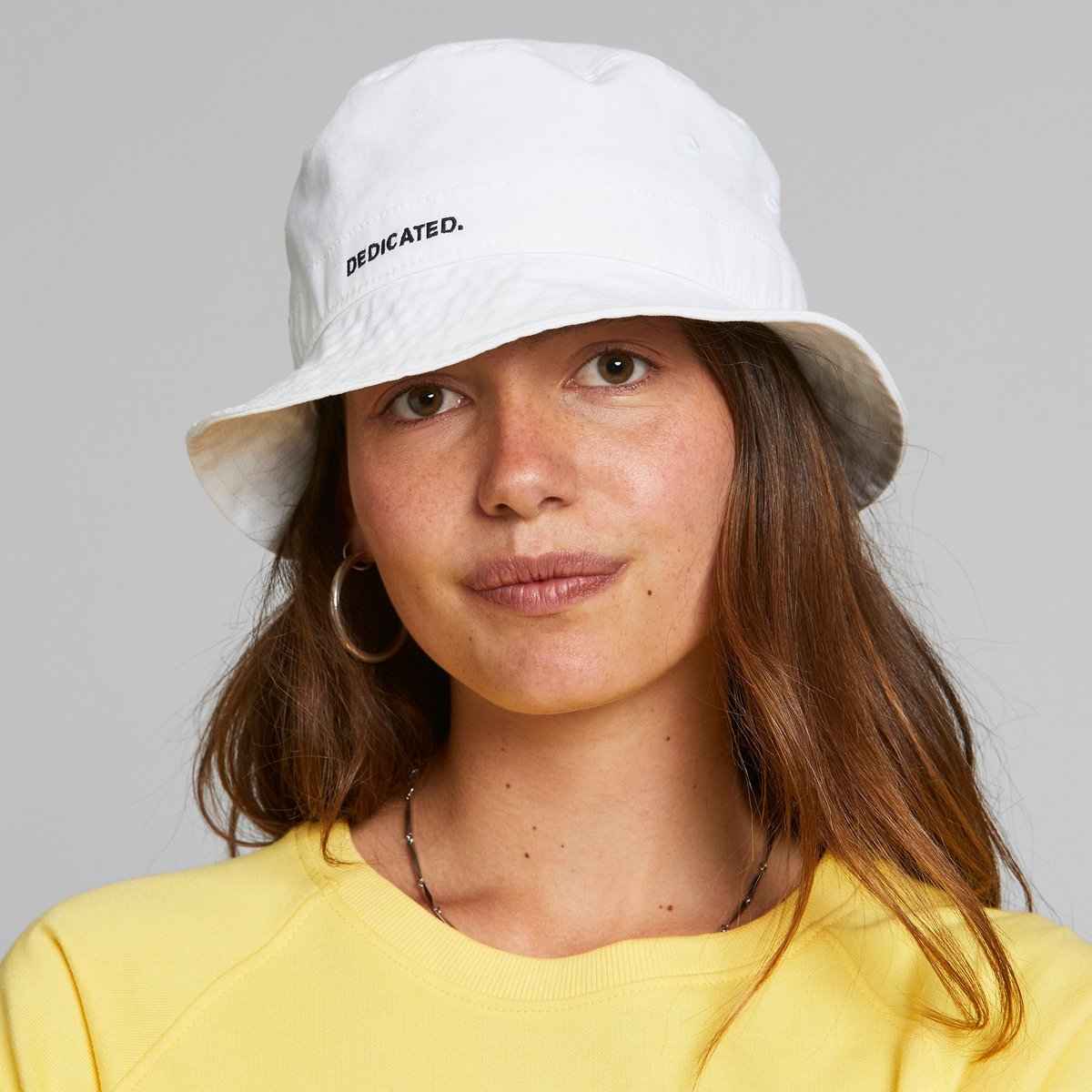 Bucket Hat Dedicated Logo White