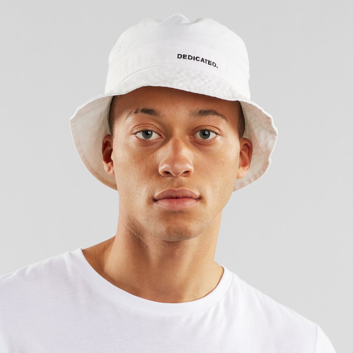 Bucket Hat Dedicated Logo White