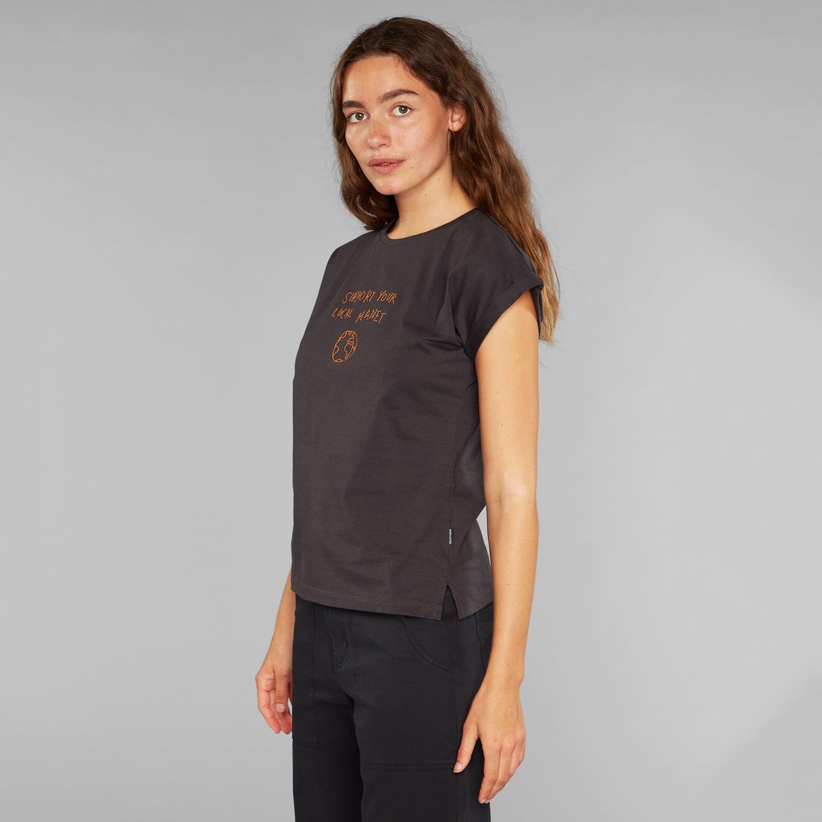 T-shirt Visby Local Planet Charcoal