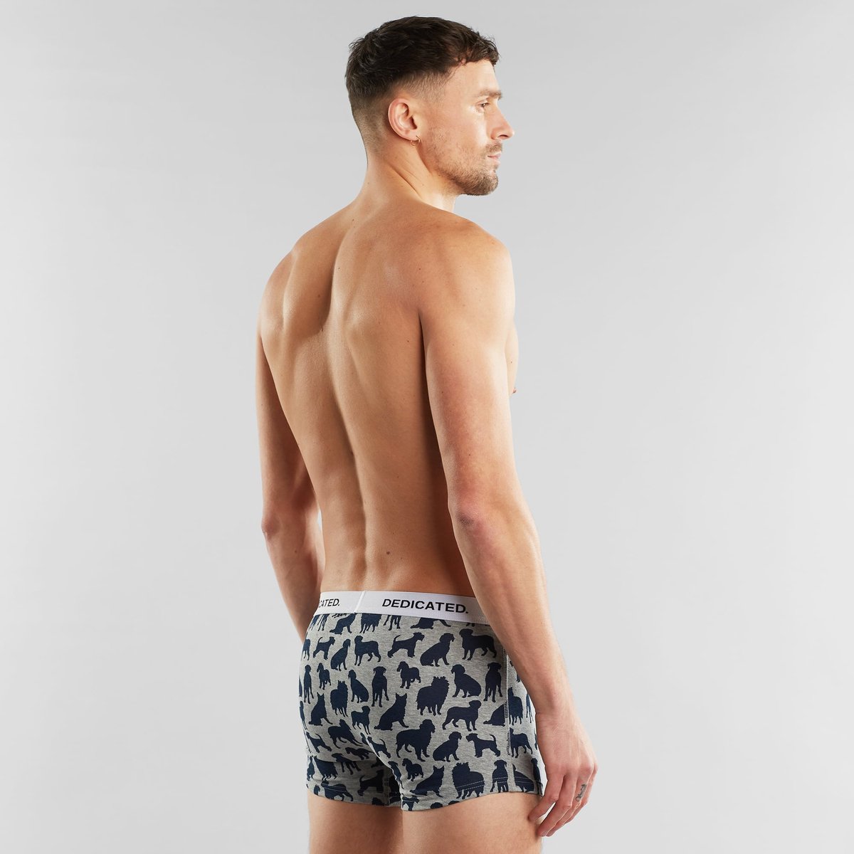 Boxer Briefs Kalix Dog Shapes Grey Melange