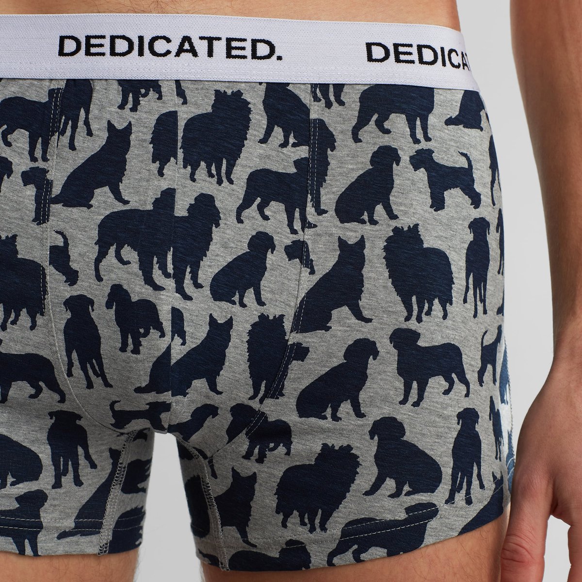 Boxer Briefs Kalix Dog Shapes Grey Melange