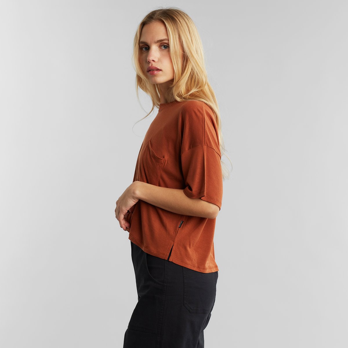 T-shirt Kivik Mocha Brown