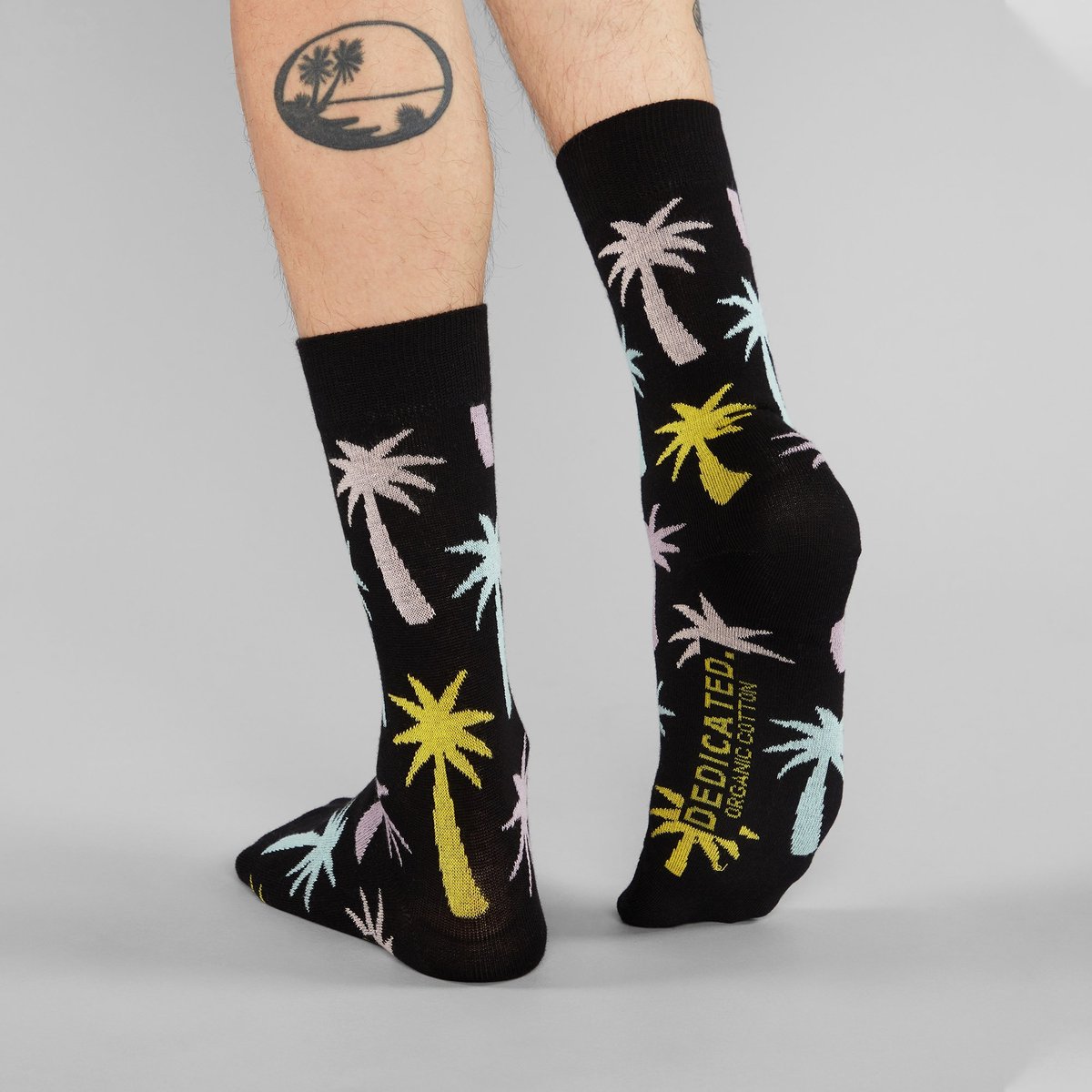 Socks Sigtuna Big Palms Black