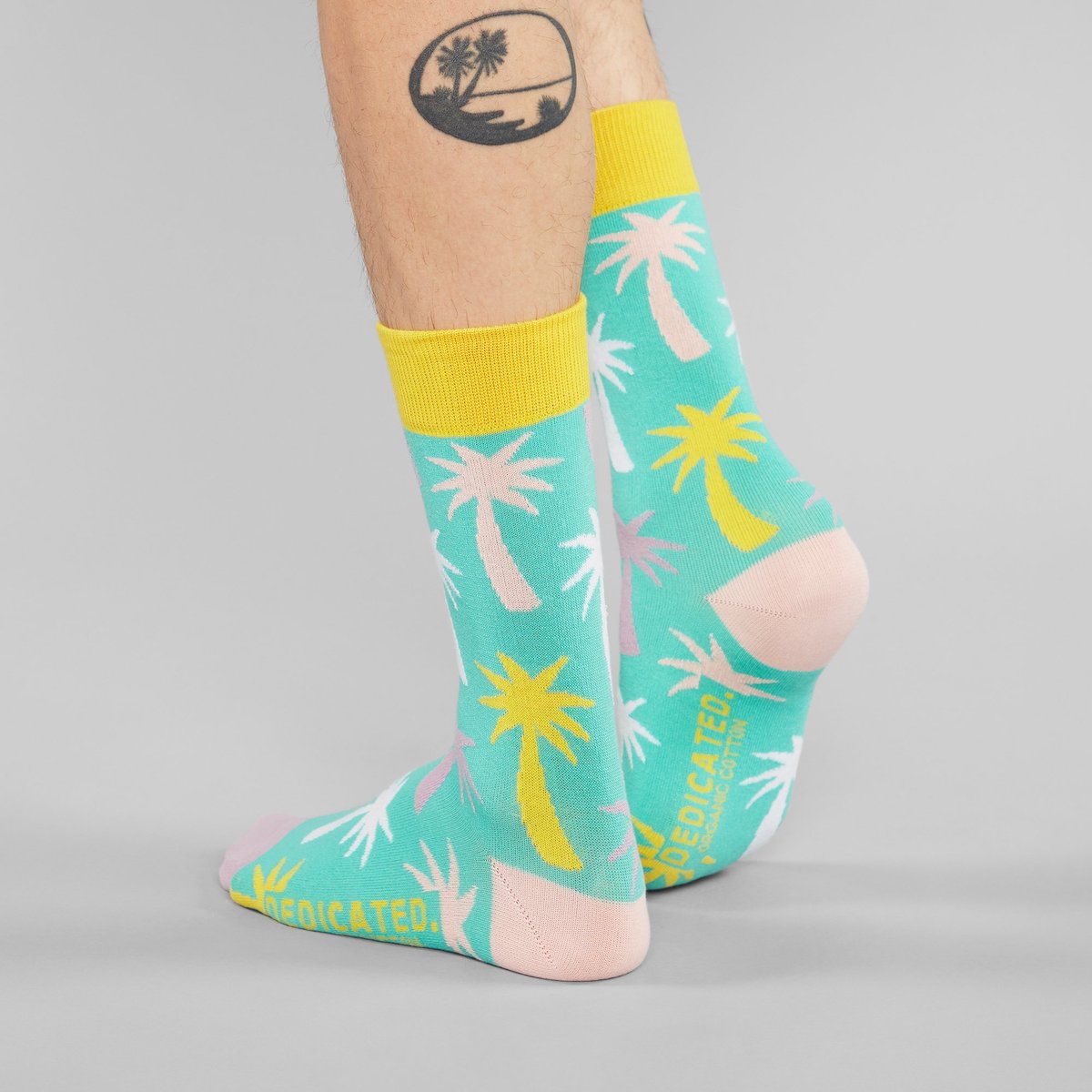 Socks Sigtuna Big Palms Green