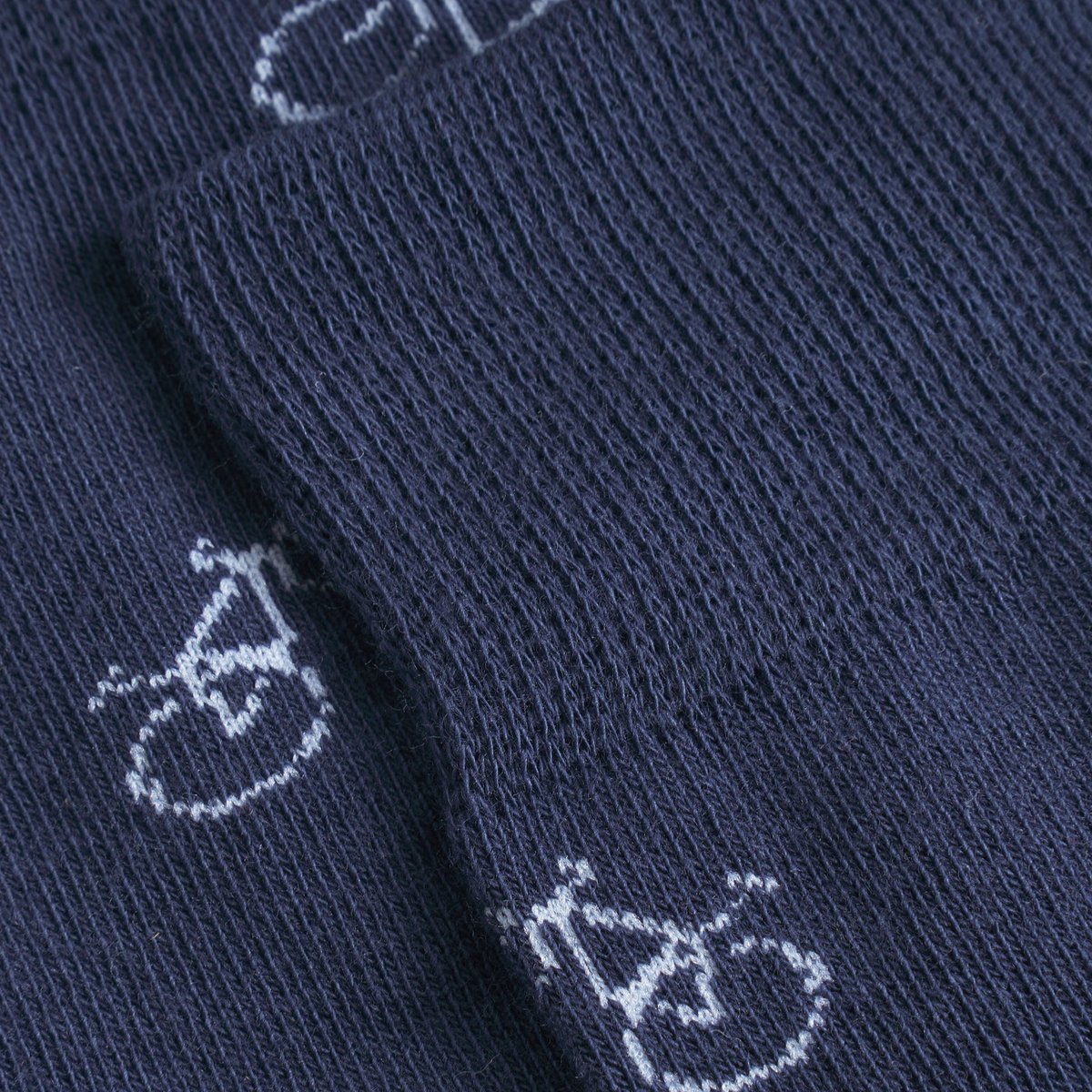 Socks Sigtuna Bike Pattern Navy