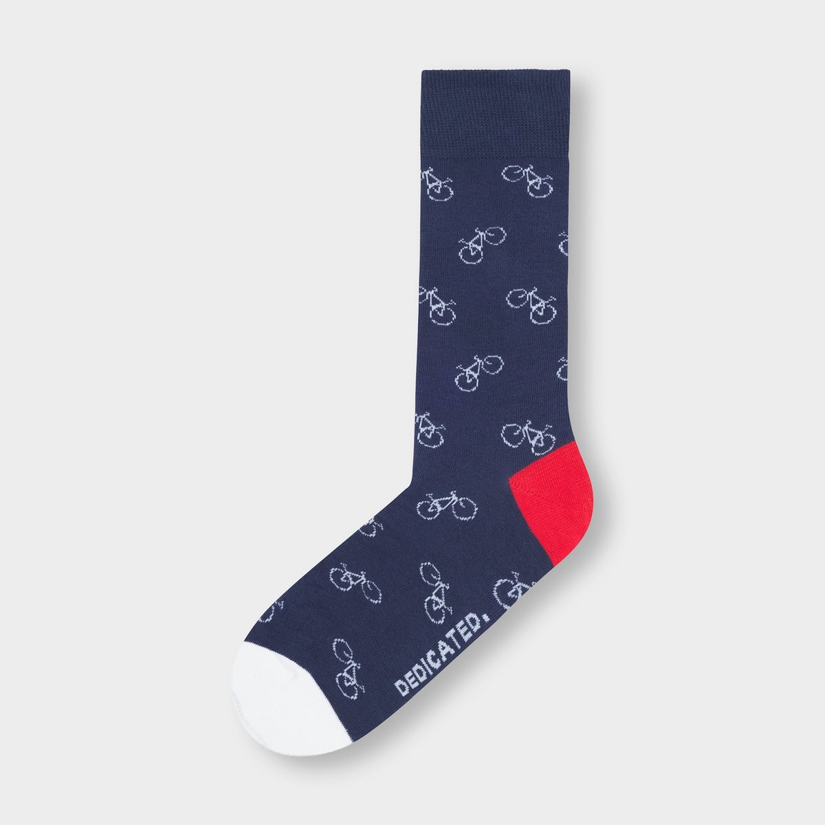 Socks Sigtuna Bike Pattern Navy
