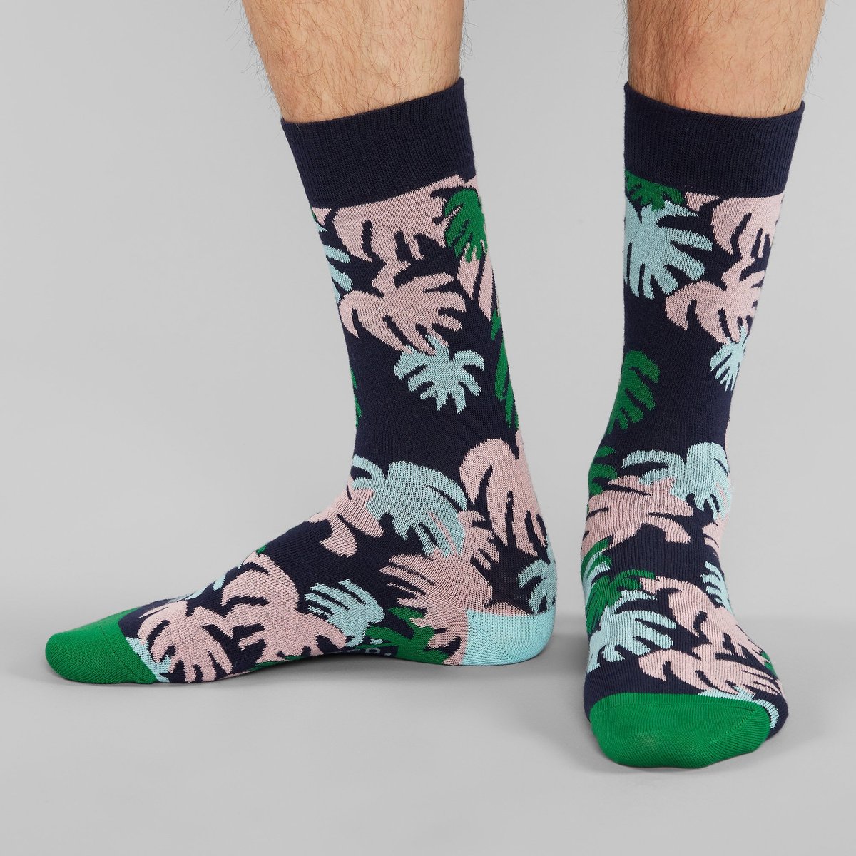 Socks Sigtuna Monstera Navy