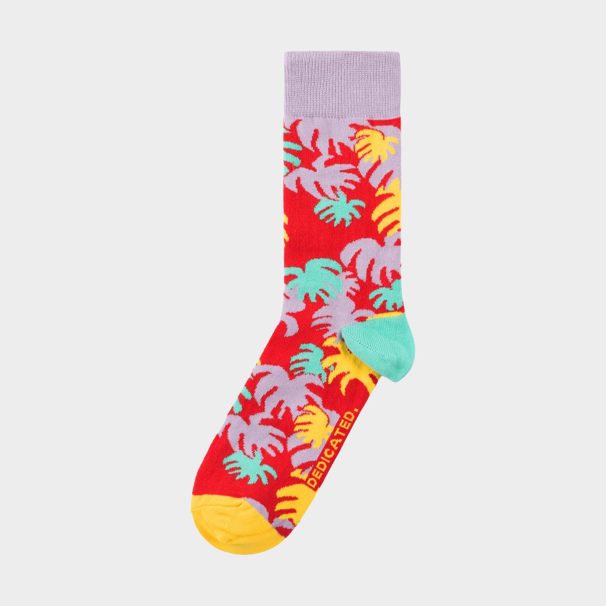 Socks Sigtuna Monstera Red