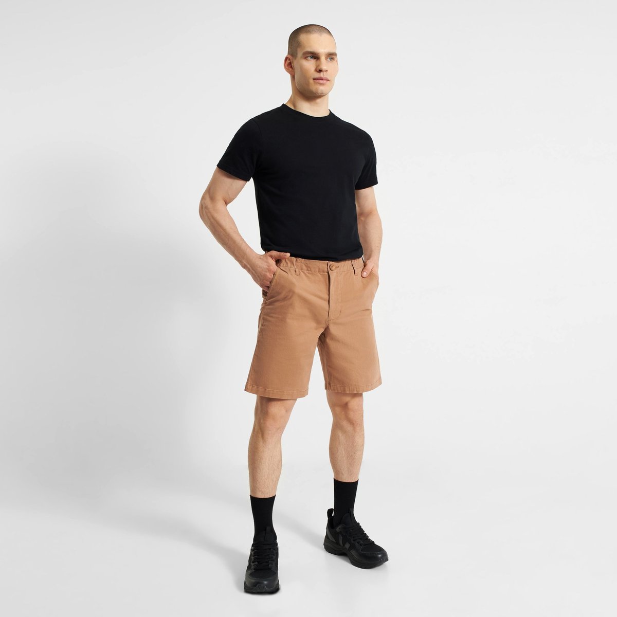Chino Shorts Nacka Wood Brown