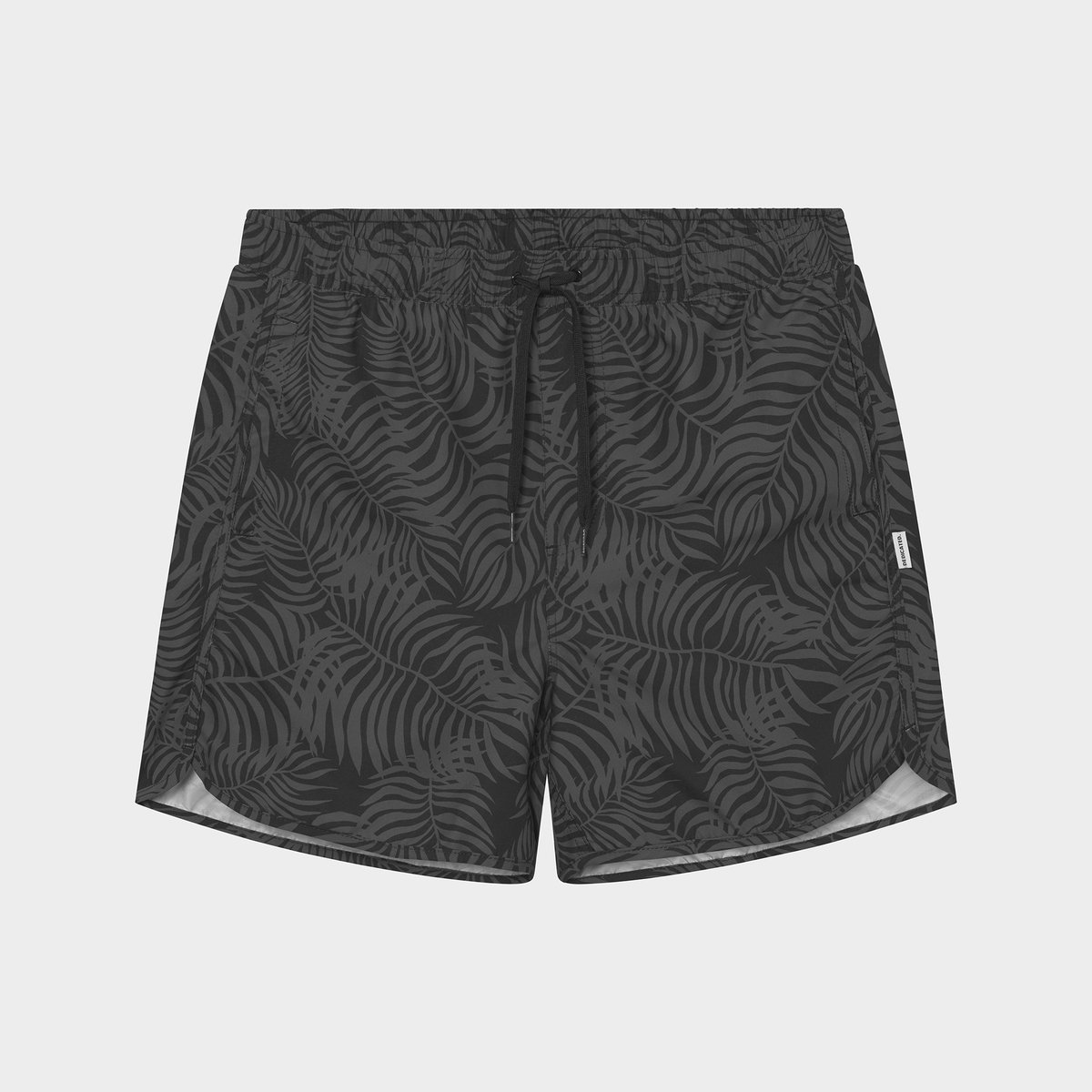 Swim Shorts Sandhamn Palm Leaves Black
