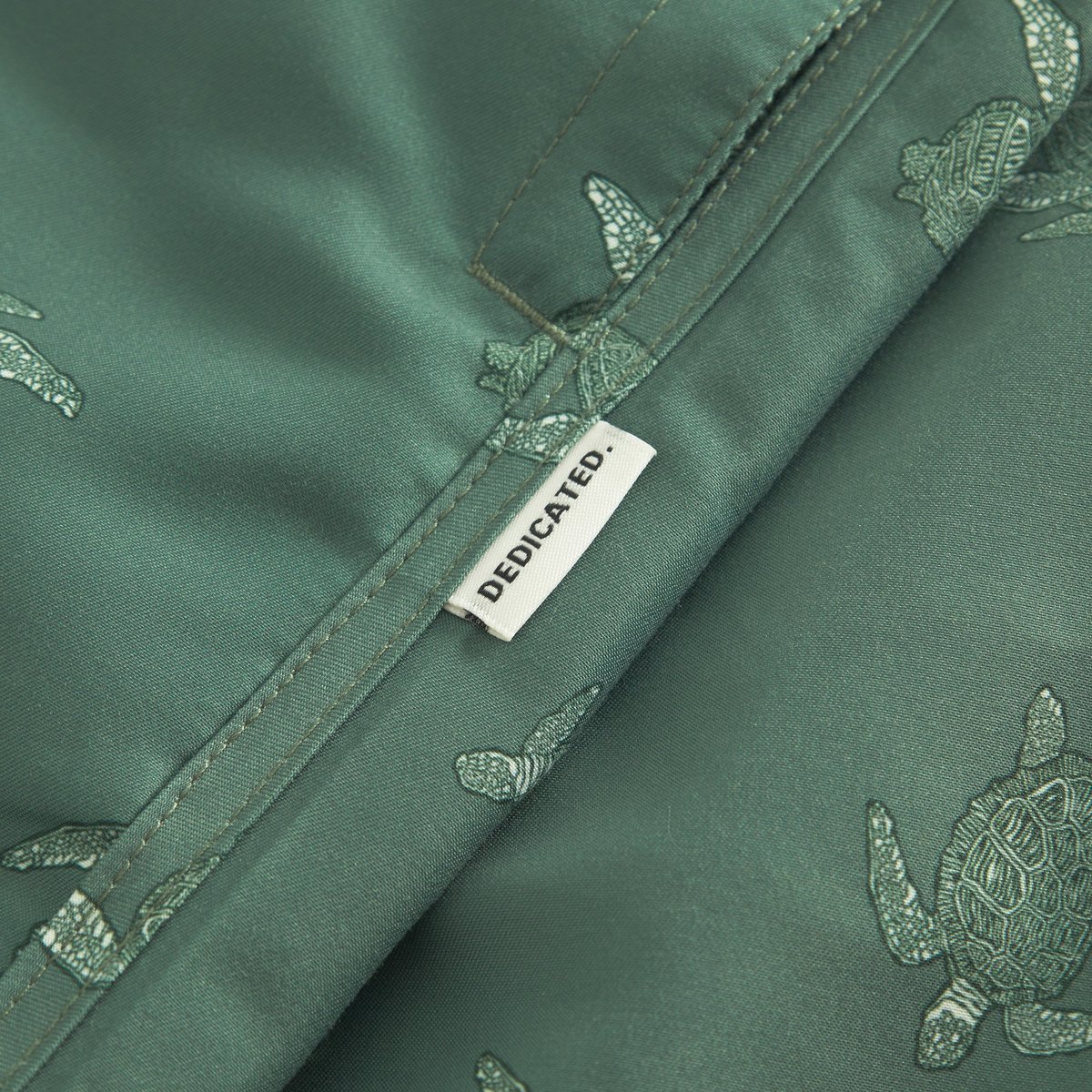 Swim Shorts Sandhamn Sea Turtles Forest Green