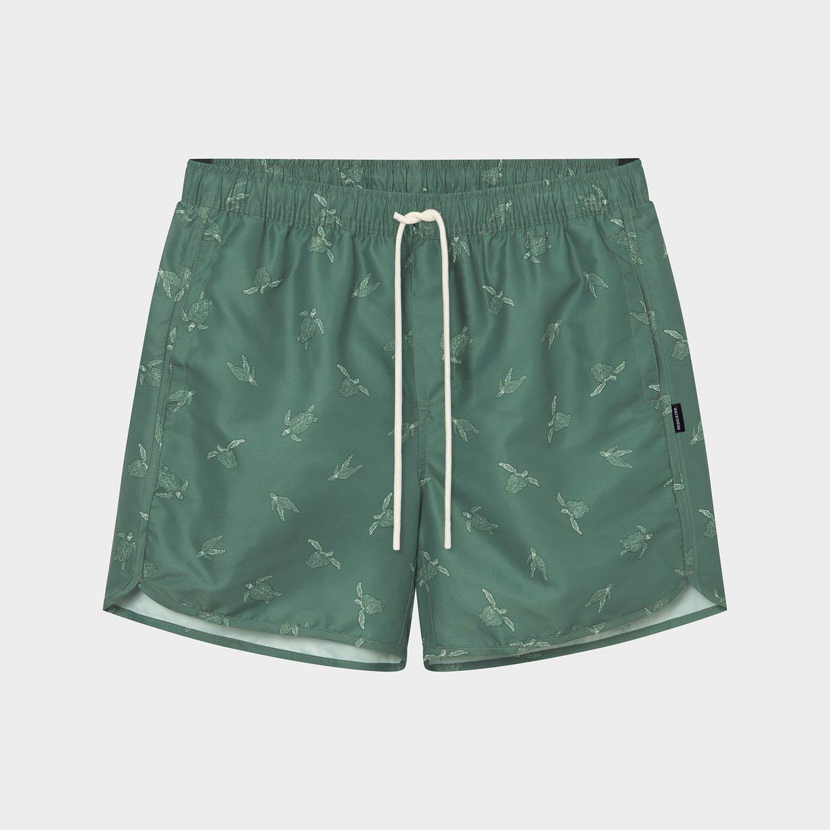 Swim Shorts Sandhamn Sea Turtles Forest Green