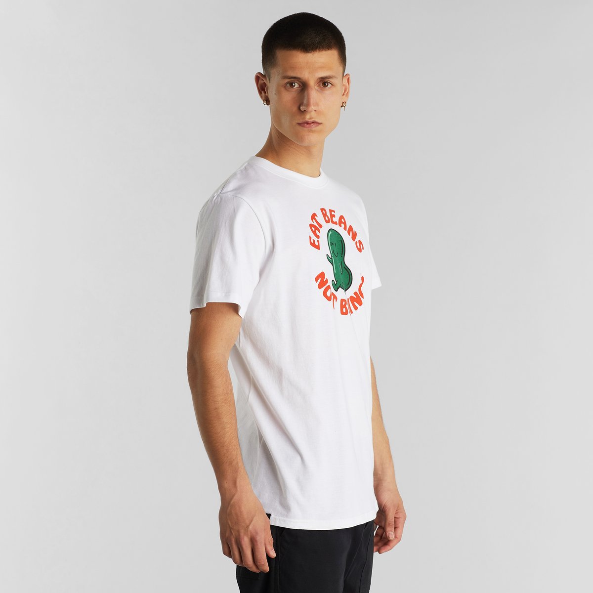 T-shirt Stockholm Eat Beans Off-White
