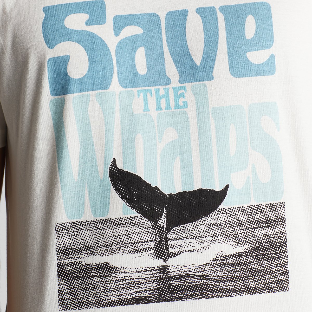 T-shirt Stockholm Save The Whales Off-White