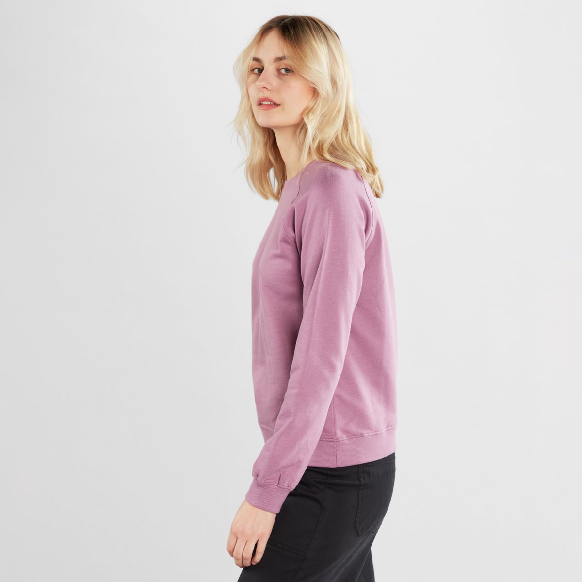 Sweatshirt Ystad Raglan Base Dusty Purple