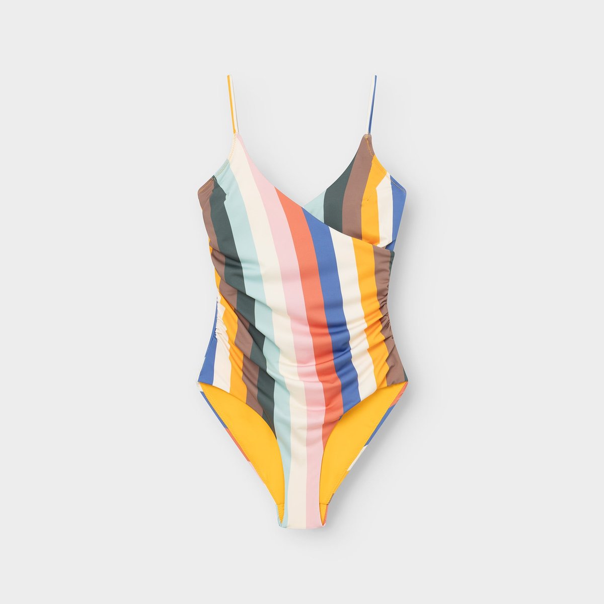 Wrap Swimsuit Klinte Stripes Multi Color