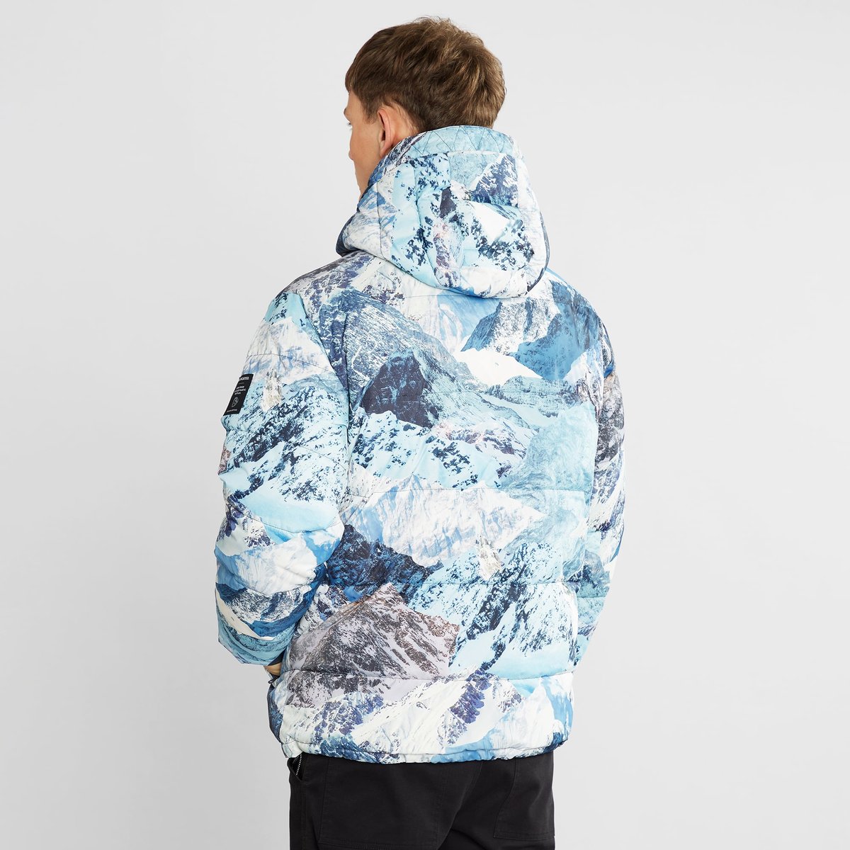 Puffer Jacket Dundret Mountain Collage Multi Color