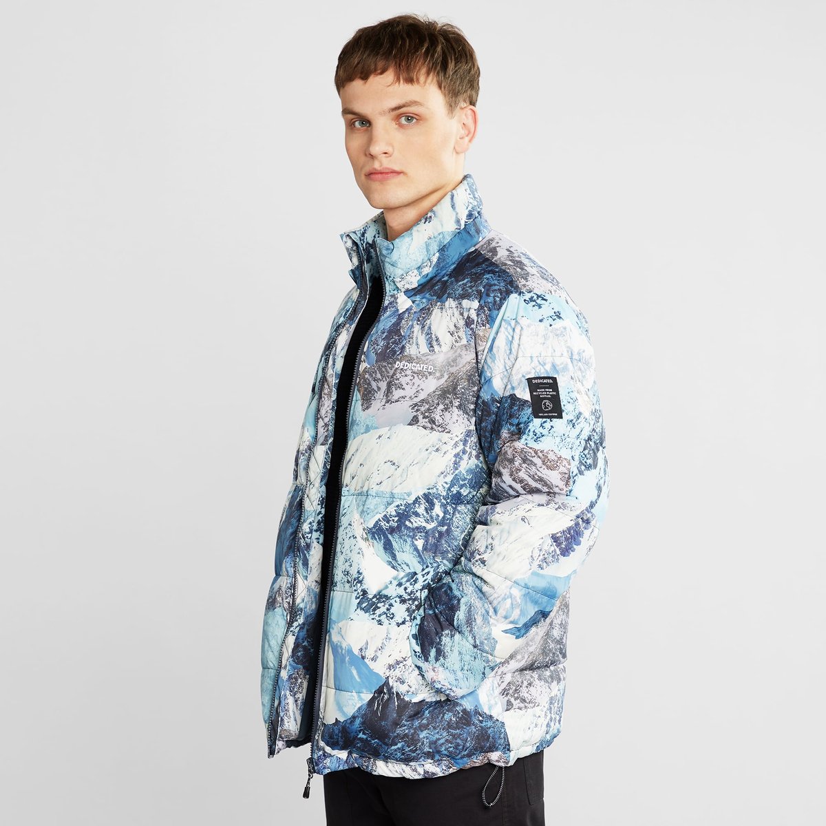 Puffer Jacket Dundret Mountain Collage Multi Color