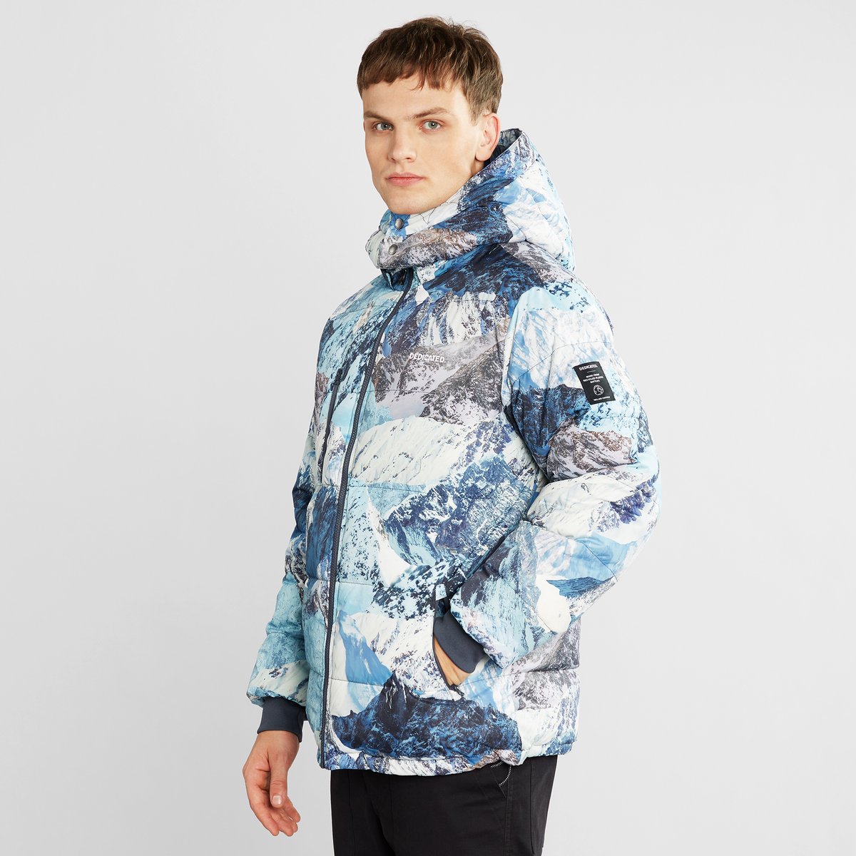 Puffer Jacket Dundret Mountain Collage Multi Color