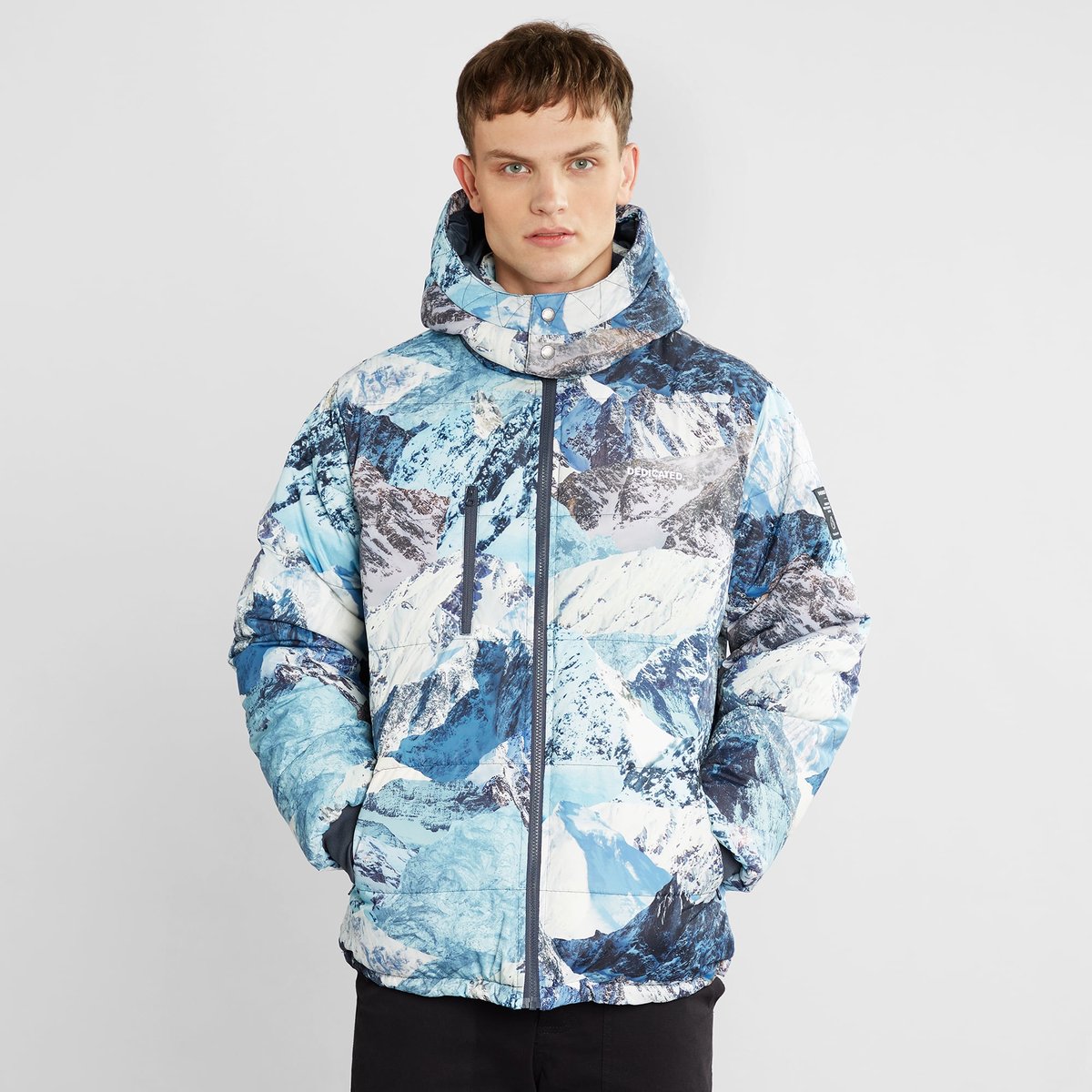 Puffer Jacket Dundret Mountain Collage Multi Color