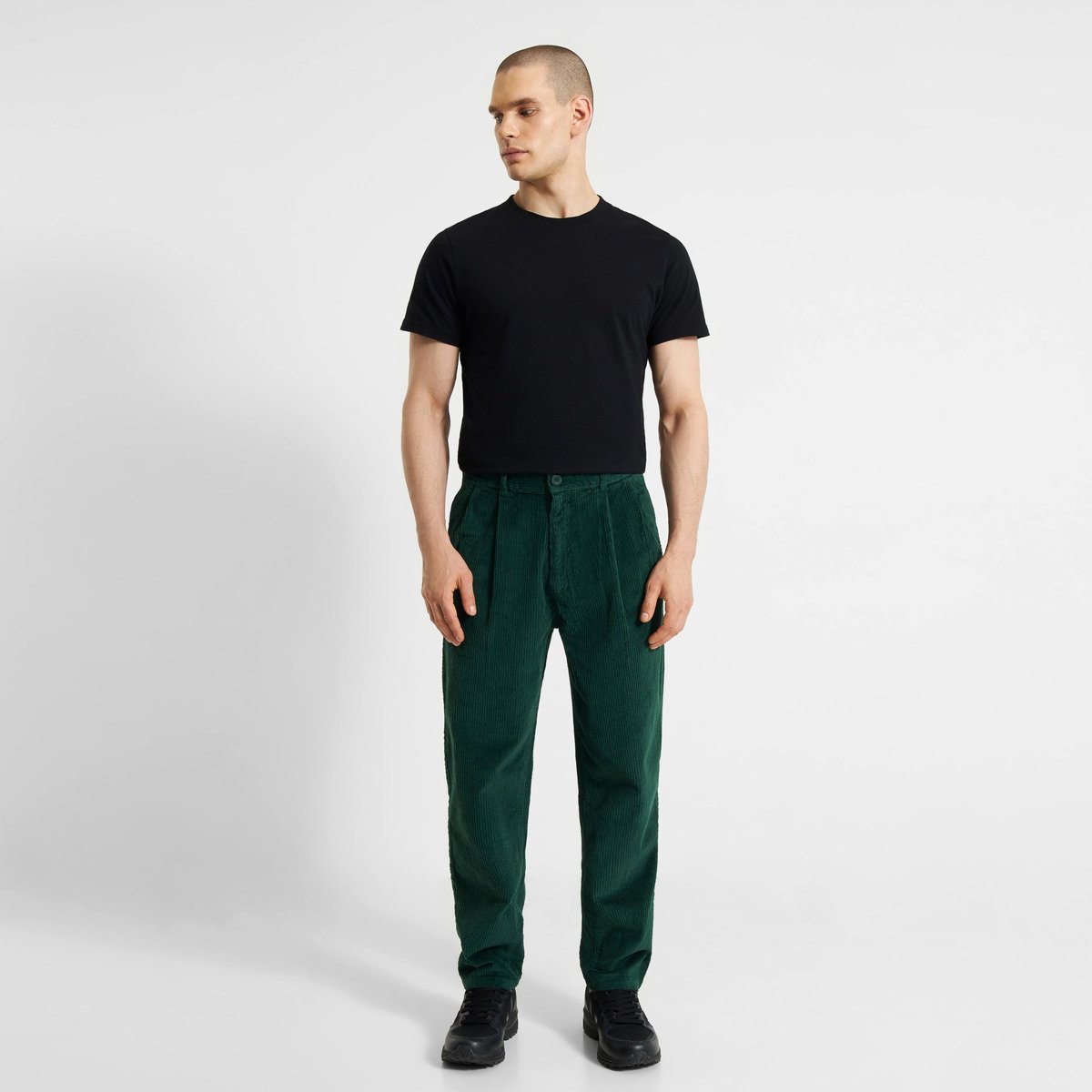 Pants Sollentuna Corduroy Dark Green
