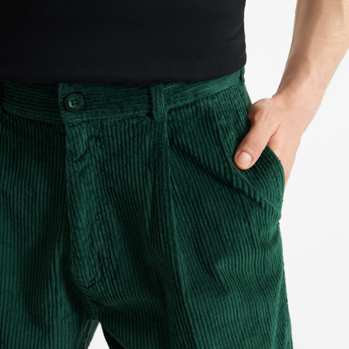 Pants Sollentuna Corduroy Dark Green