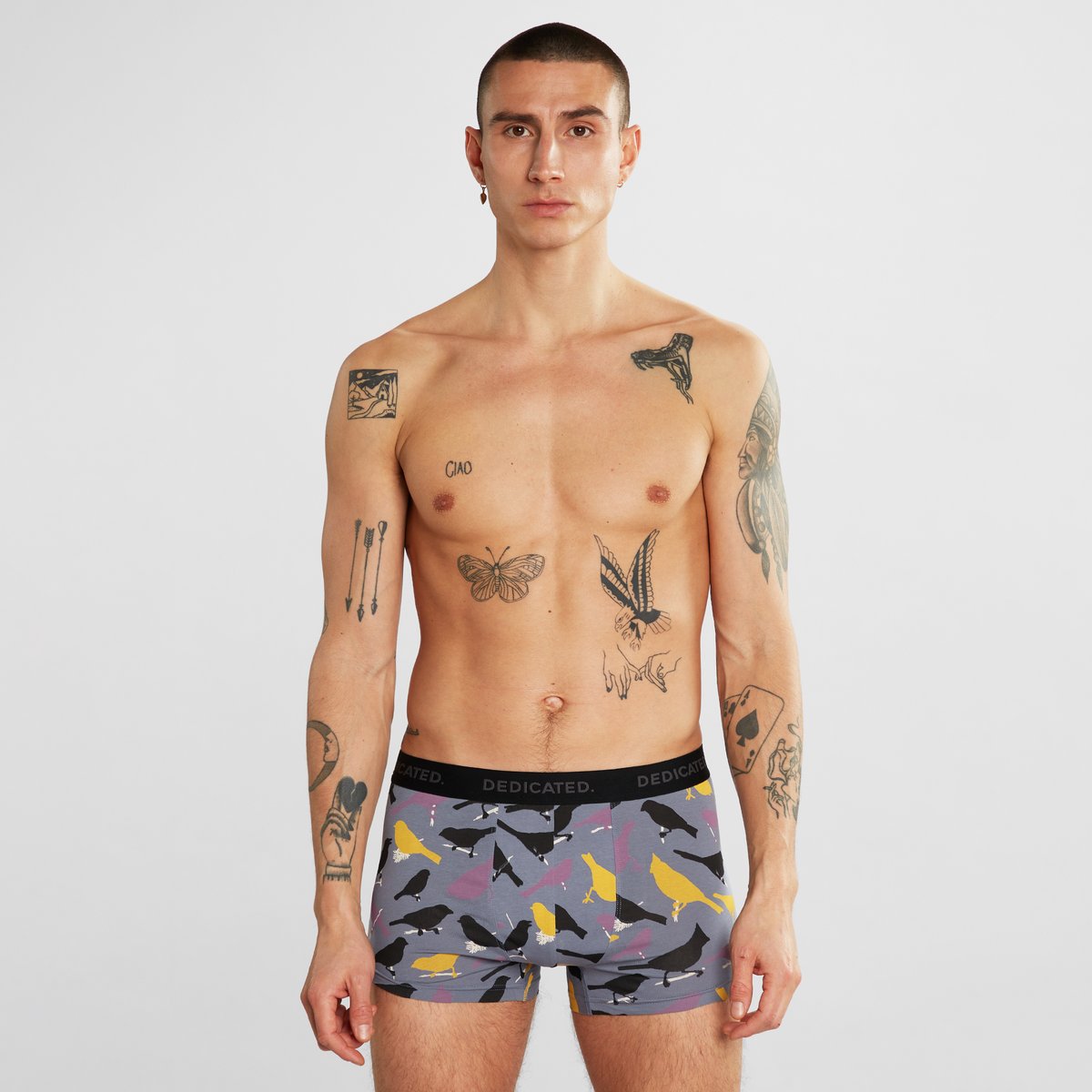 Boxer Briefs Kalix Birds Stone Blue
