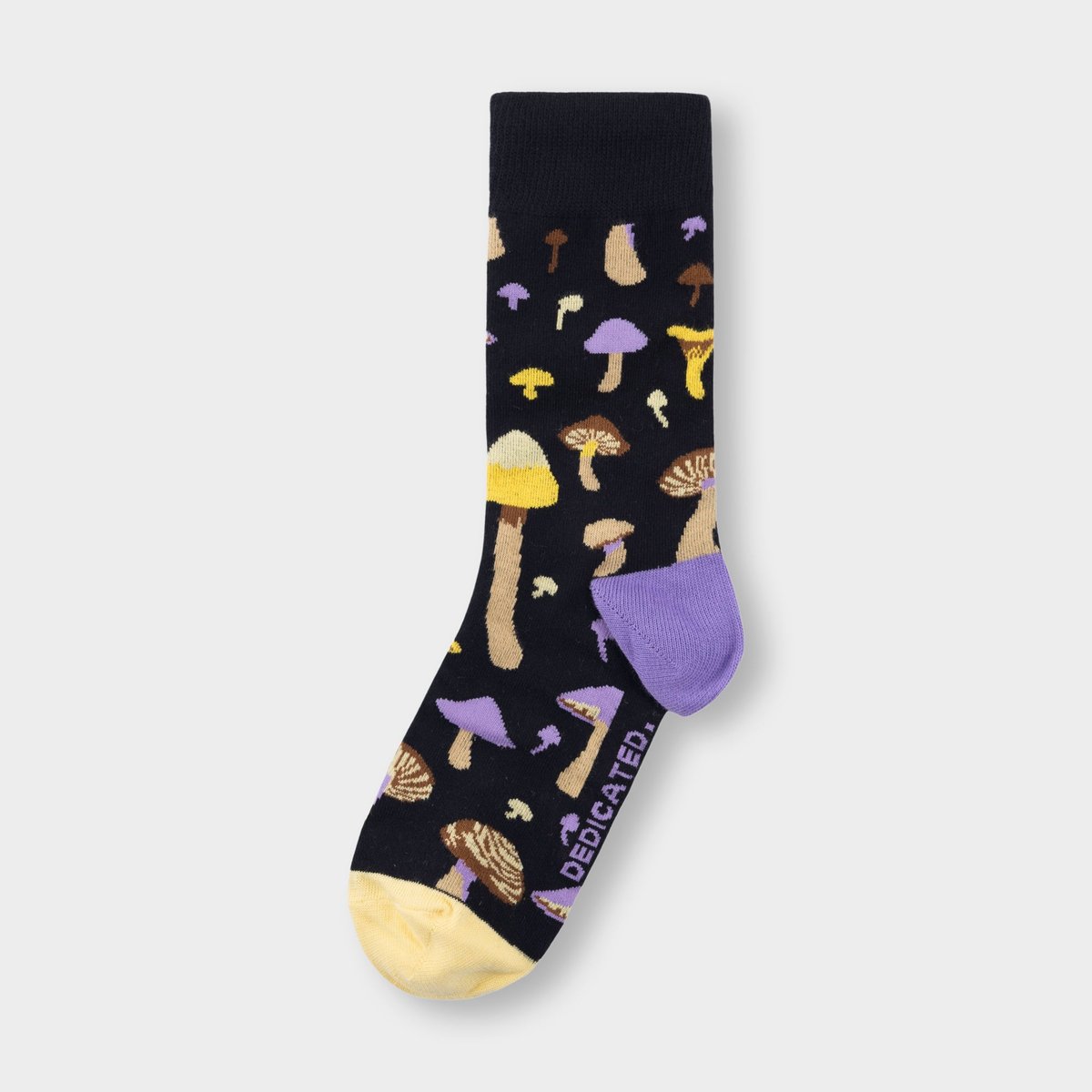 Socks Sigtuna Mushrooms Black