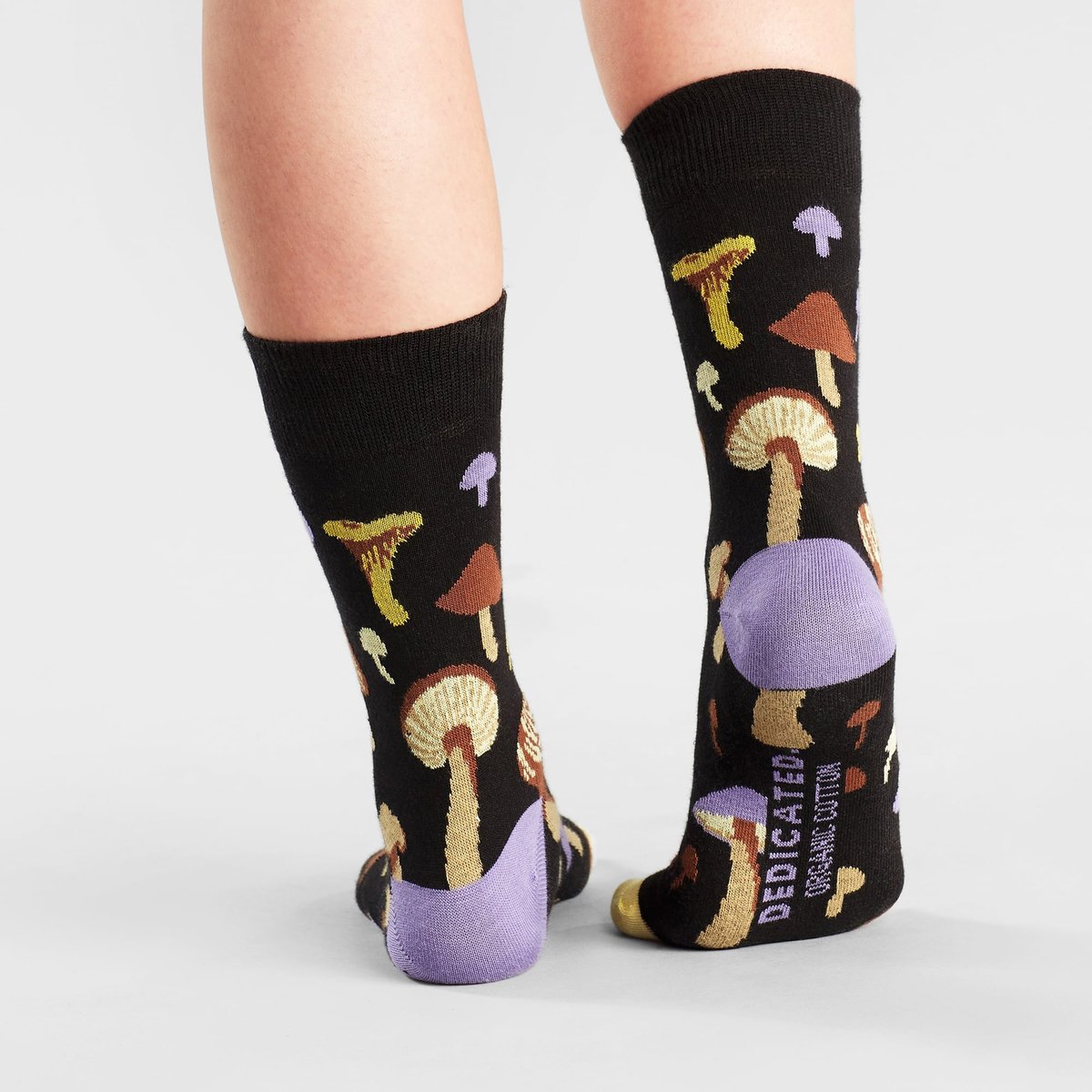 Socks Sigtuna Mushrooms Black