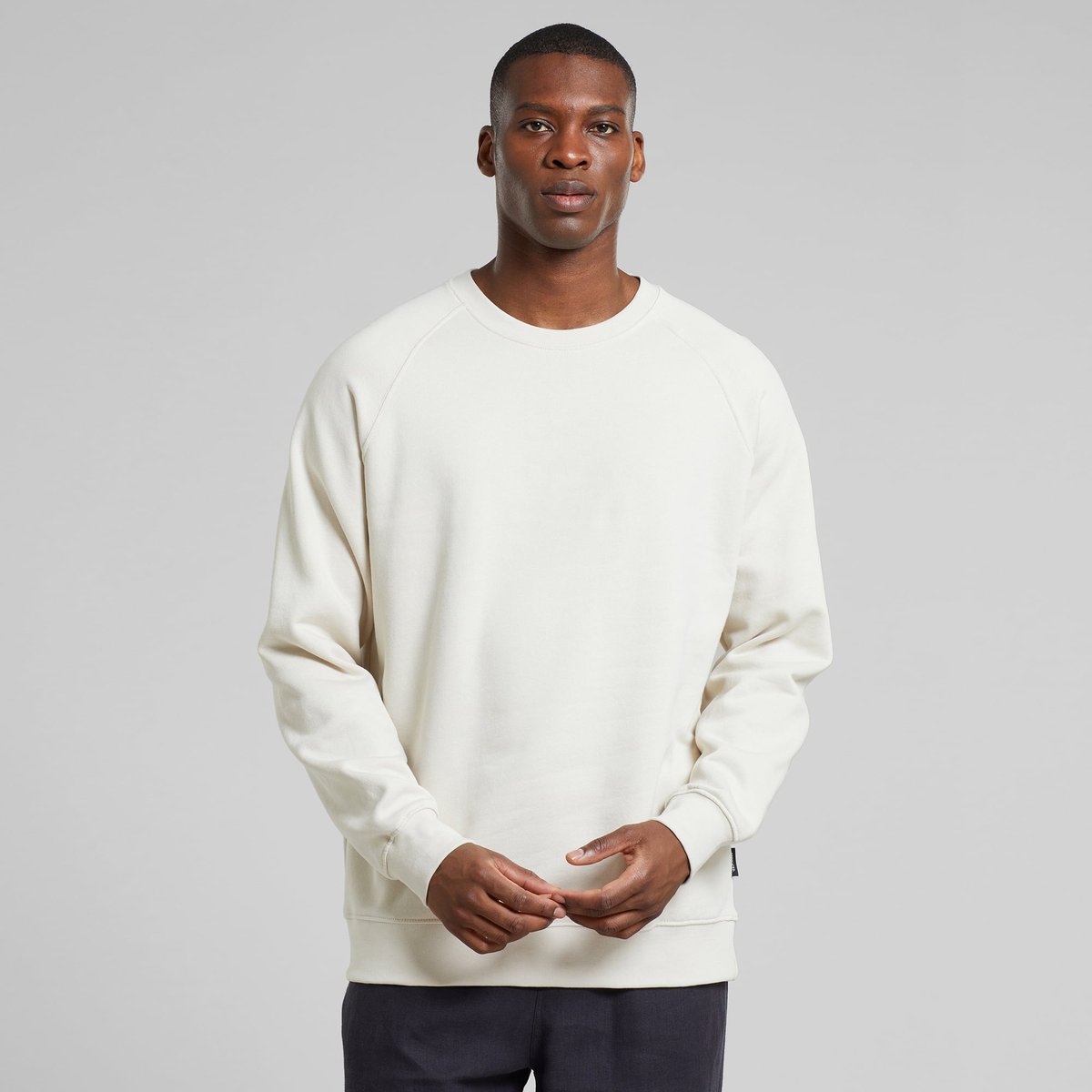 Sweatshirt Malmoe Base Oat White