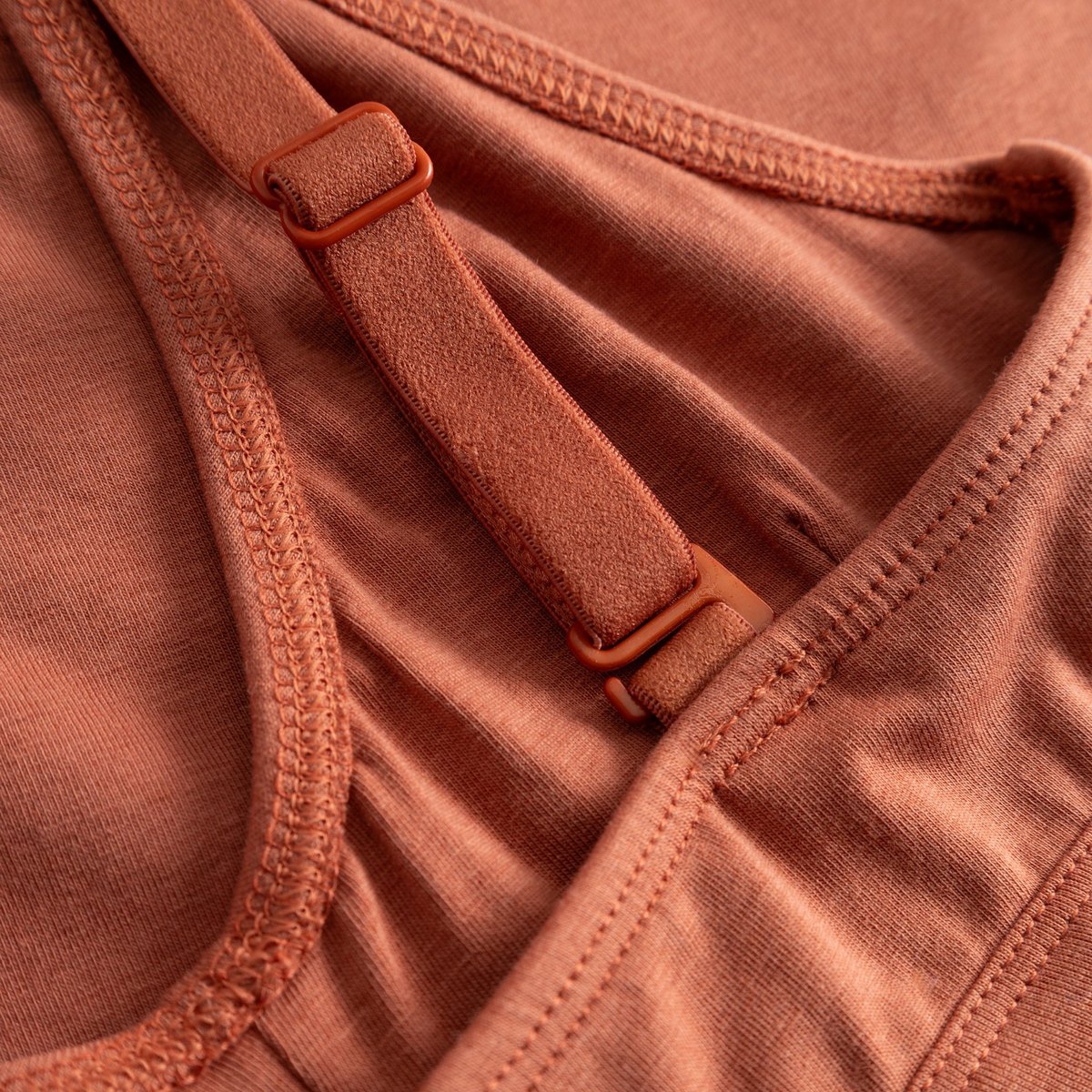 Soft Bra Junsele Terracotta Red
