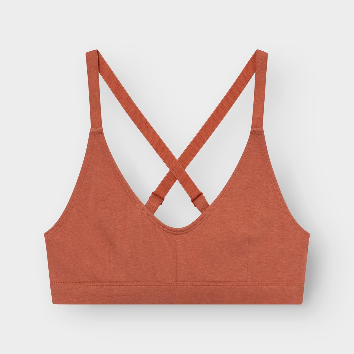 Soft Bra Junsele Terracotta Red